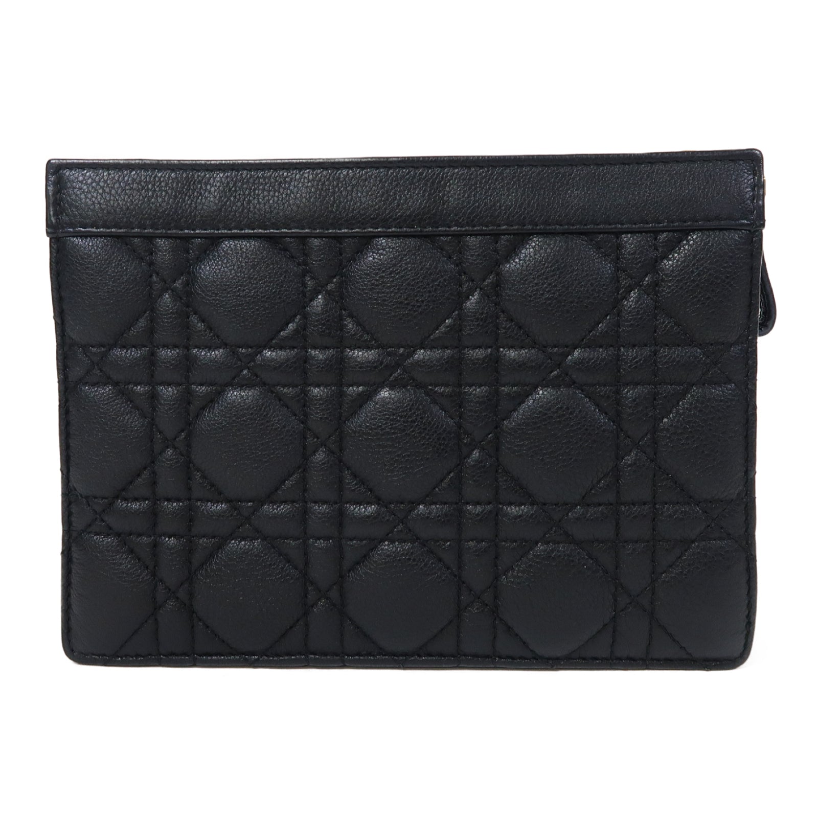 Dior 牛皮皮革Caro Every Dior金扣鏈帶肩背袋黑色