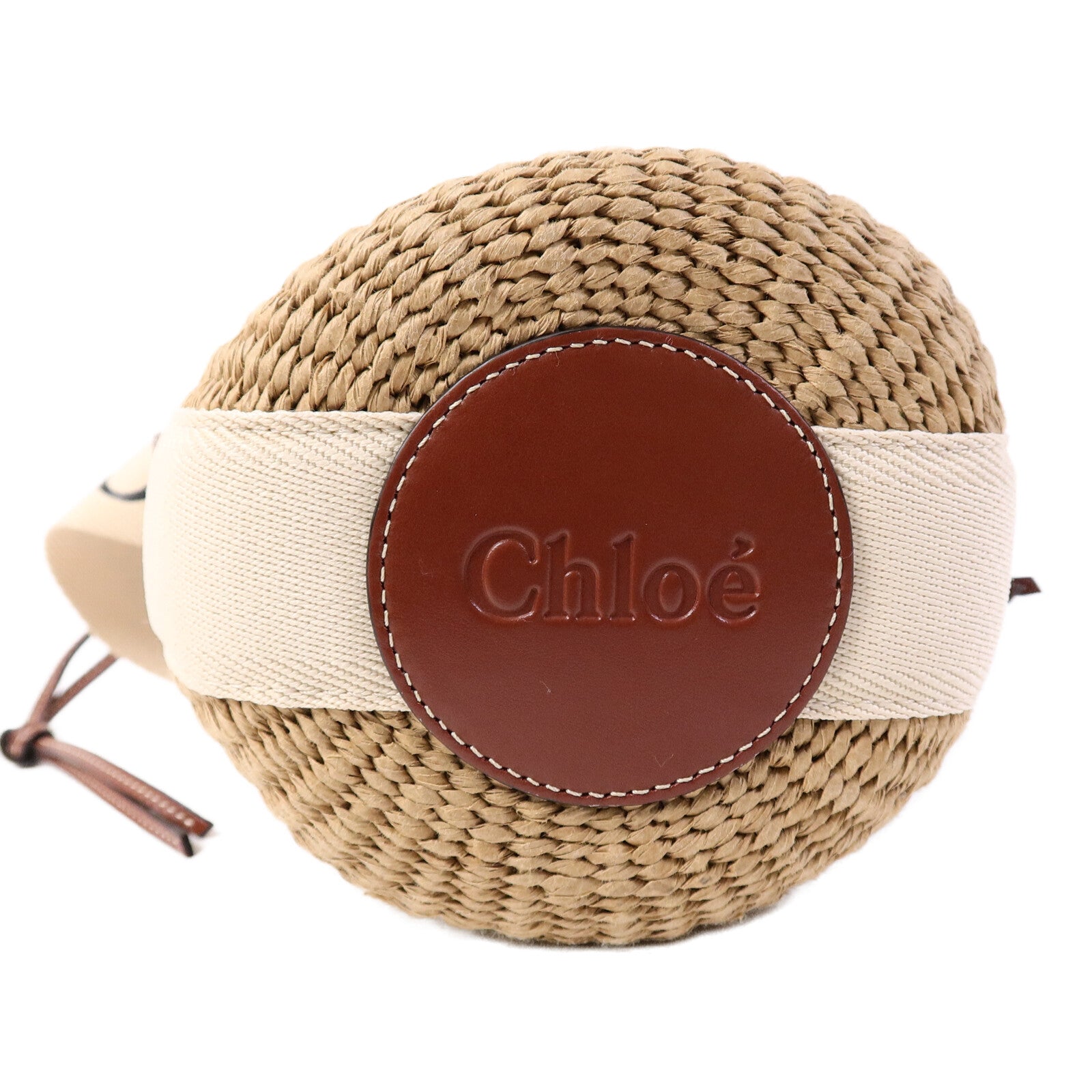 Chloe 藤料Small Woody Basket手挽肩背兩用袋