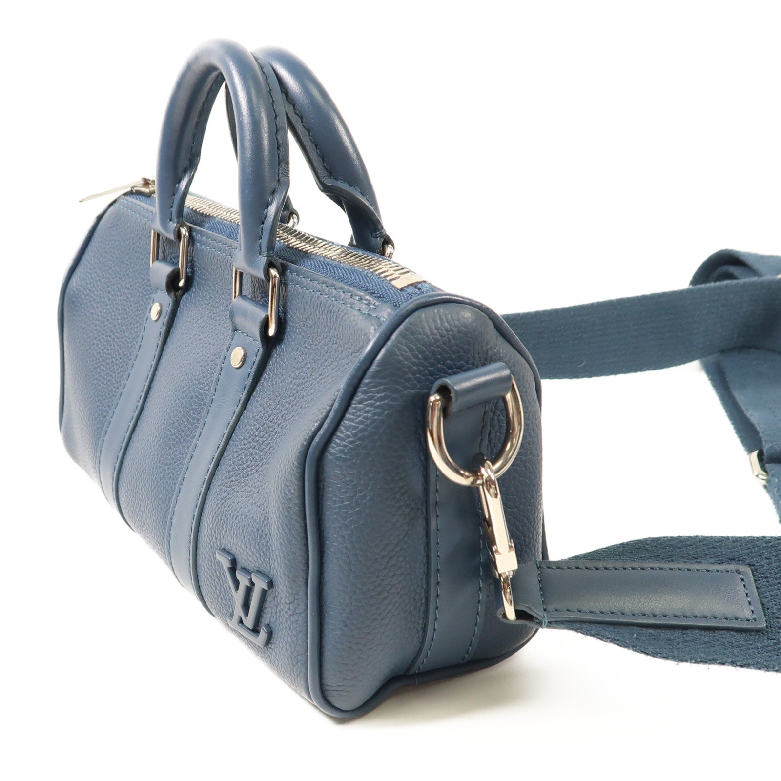 LOUIS VUITTON Aerogram Keepall XS銀扣手挽肩背兩用袋