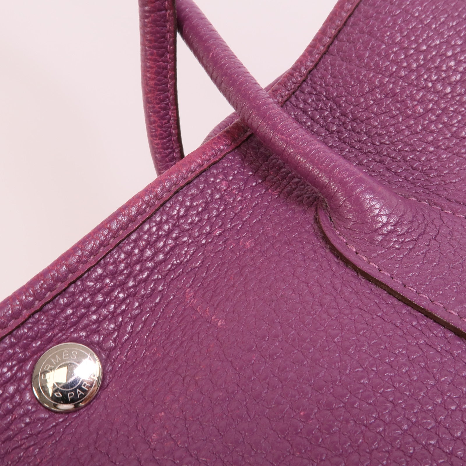 HERMES Clemence皮革 Garden Party PM手挽袋Anemone