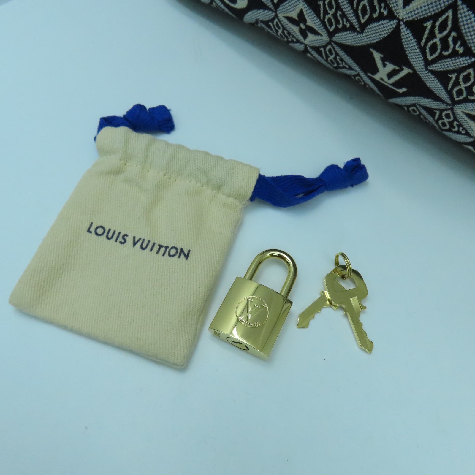 LOUIS VUITTON 【激減優惠】Monogram Jacquard Since 1854 Speedy Bandouliere 25金扣手挽肩背兩用袋黑色/白色