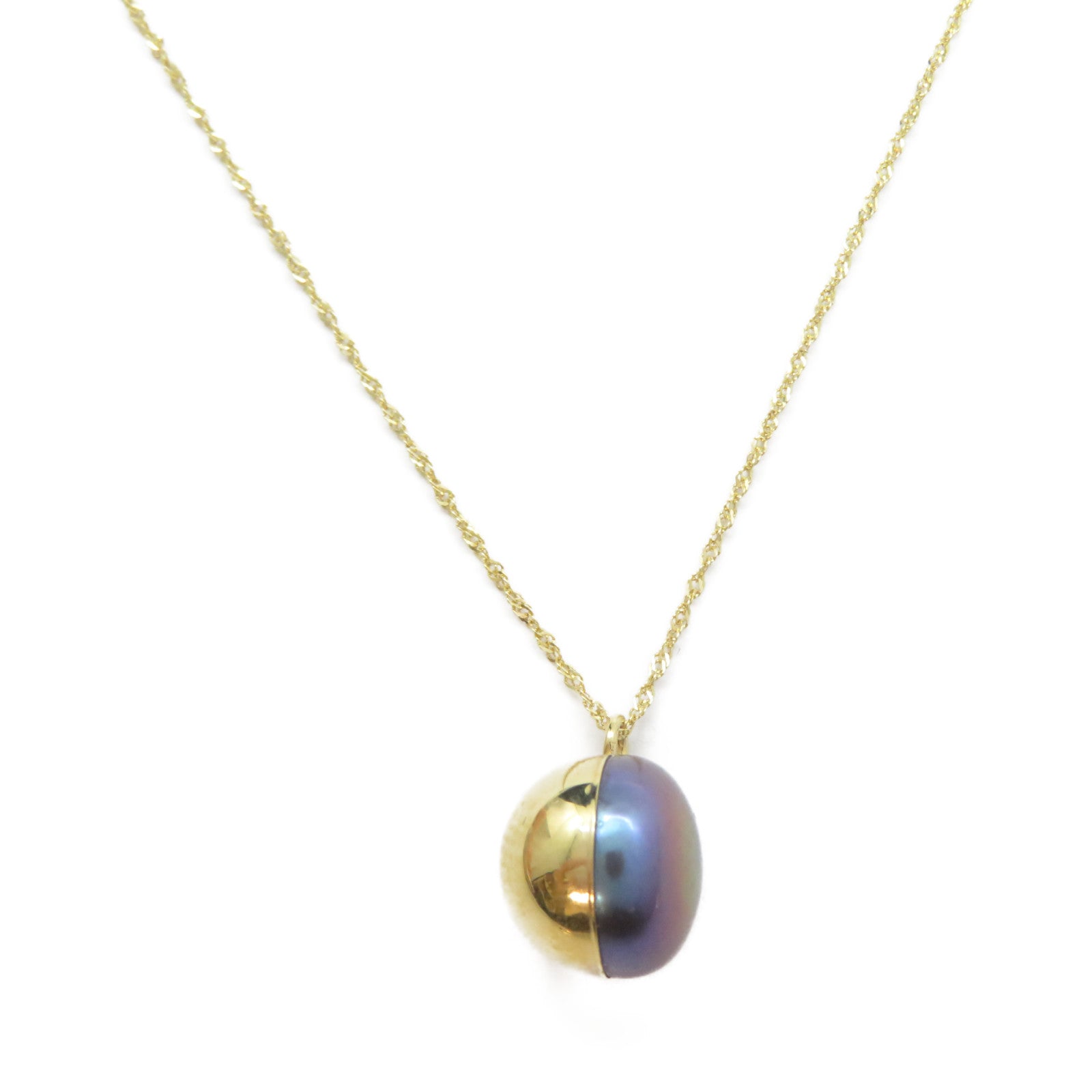 JEWELRY 14K黄金Necklace珍珠項鍊紫色