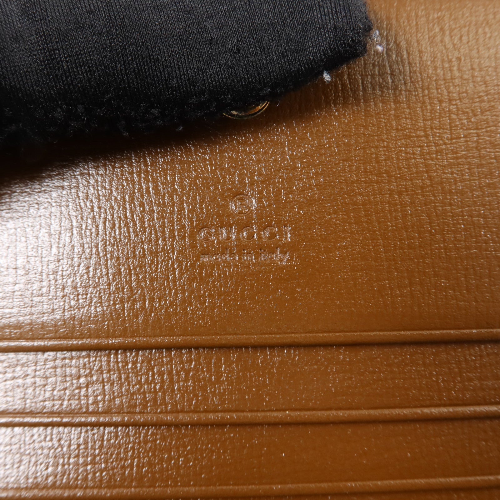 GUCCI 塗層帆布Horsebit 1955 Card Case Wallet金扣錢包