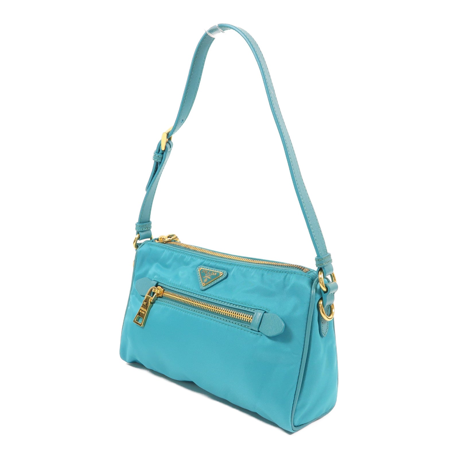 PRADA 尼龍Shoulder Bag金扣肩背袋