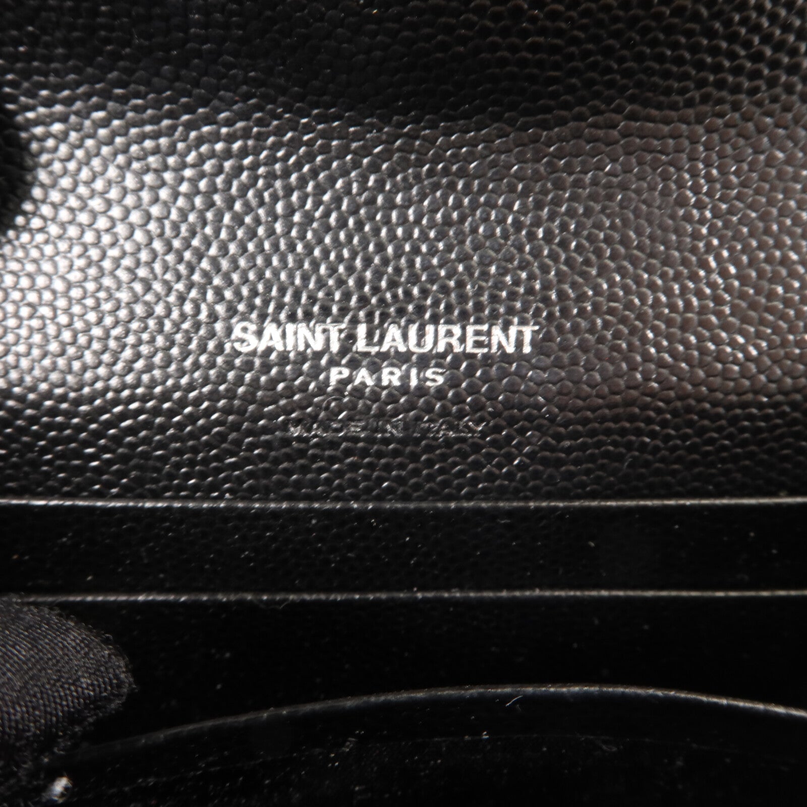 SAINT LAURENT 牛皮皮革Cassandre Matelasse Small Wallet錢包