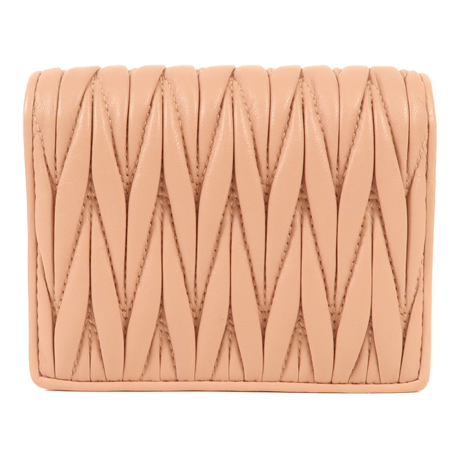 Miu Miu 牛皮皮革Bifold Wallet金扣錢包