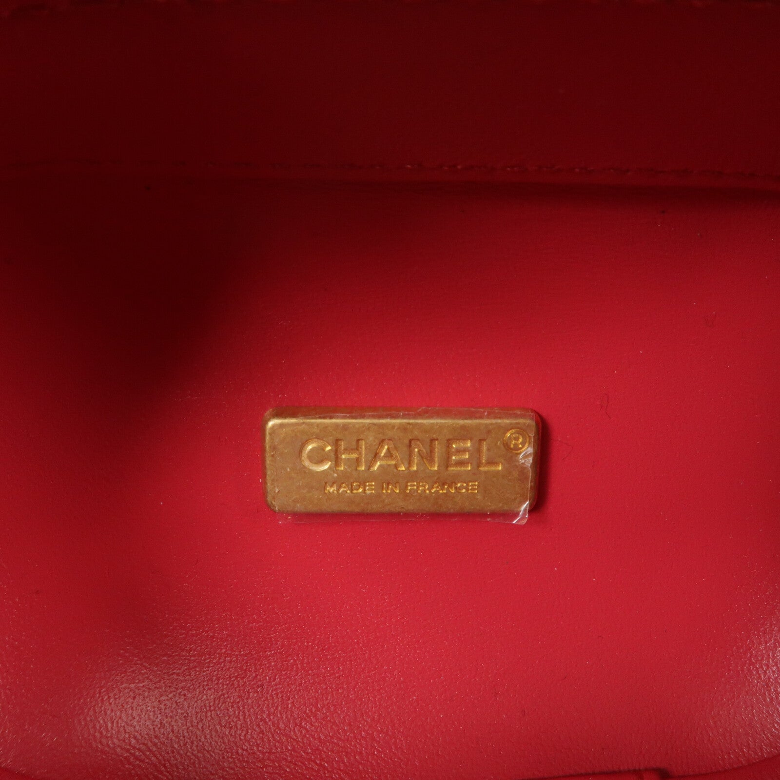 CHANEL 羊皮皮革Bubble Vanity Case鏈帶手挽肩背兩用袋