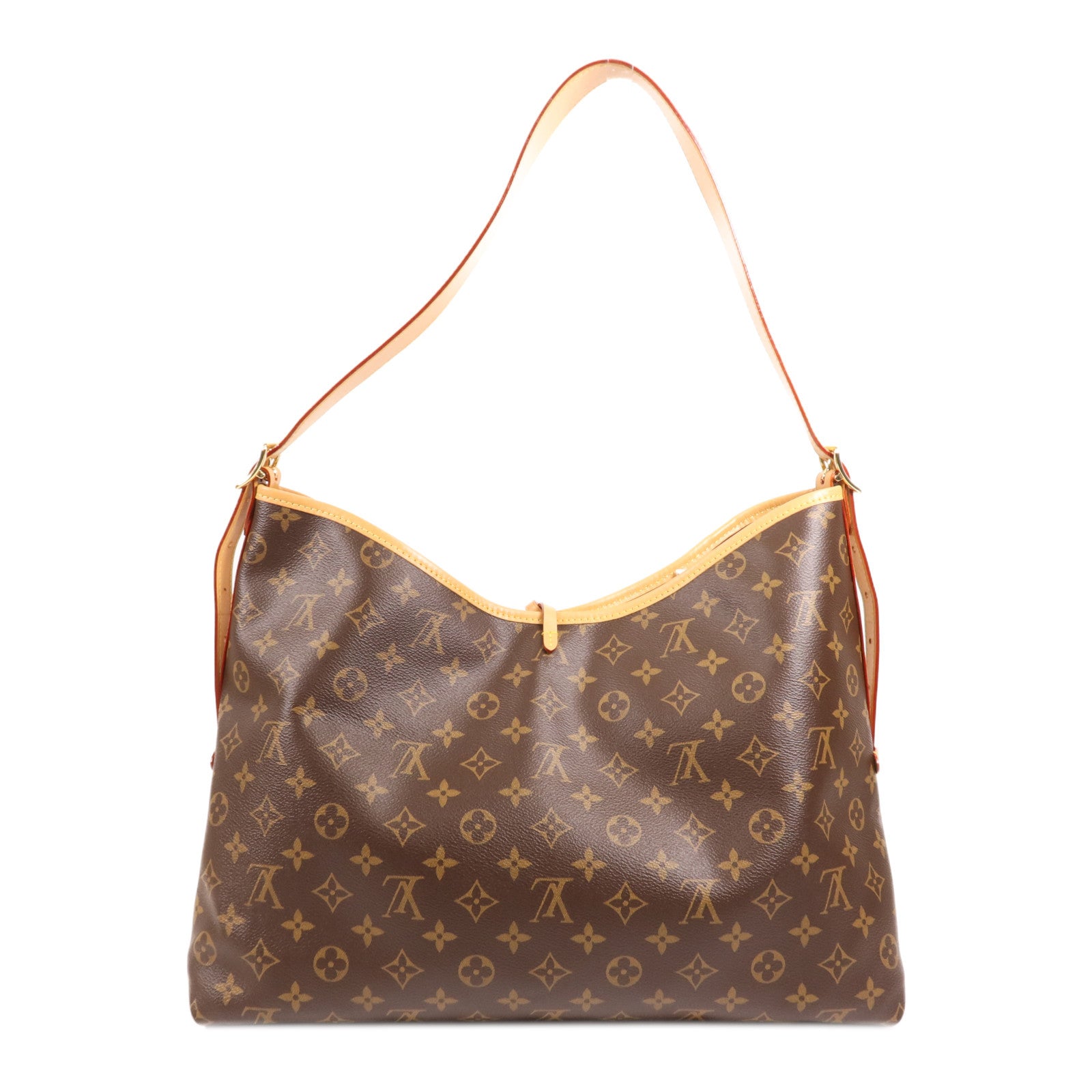 LOUIS VUITTON Monogram Carry All MM金扣肩背袋