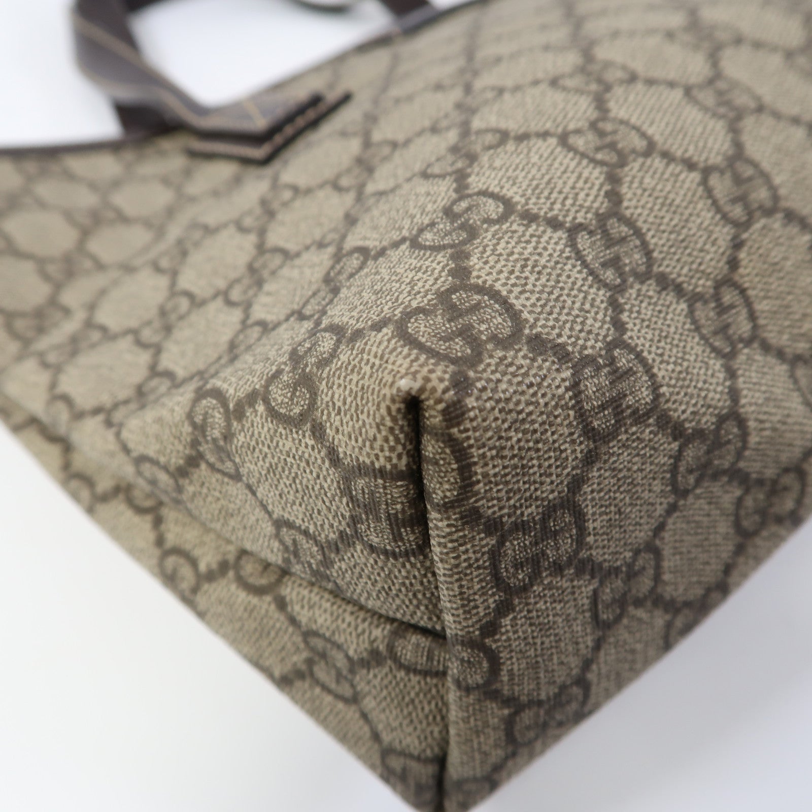 GUCCI 塗層帆布Tote Bag肩背袋啡色
