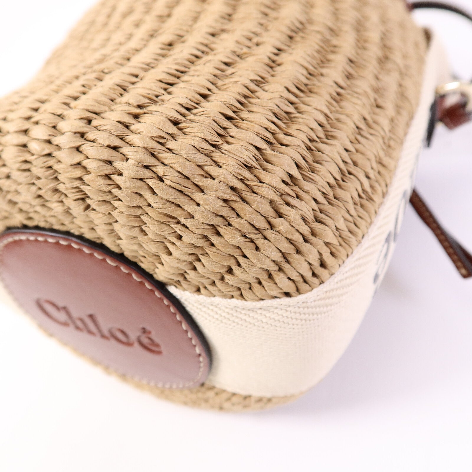 Chloe 藤料Small Woody Basket手挽肩背兩用袋