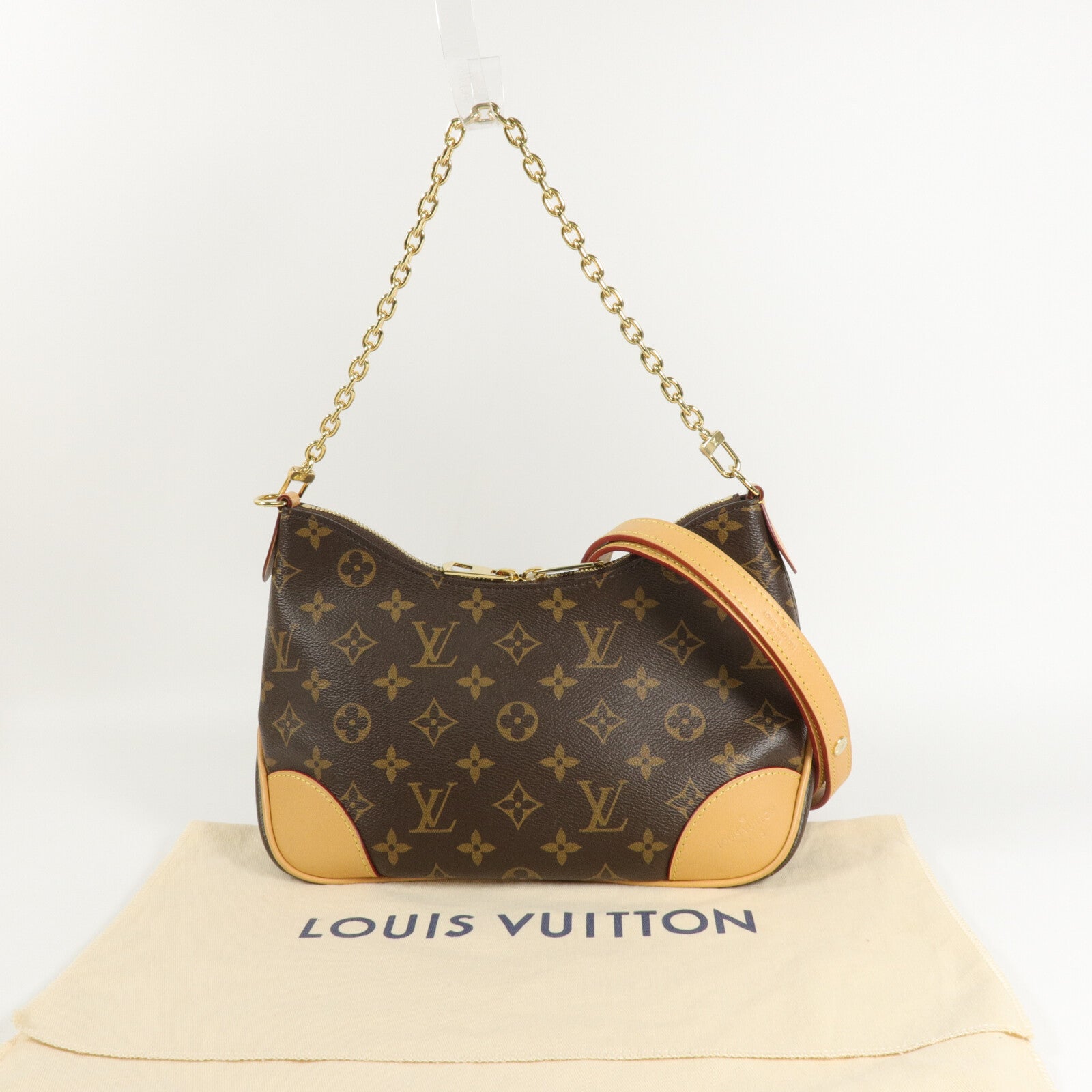 LOUIS VUITTON Monogram Boulogne PM手挽肩背兩用袋