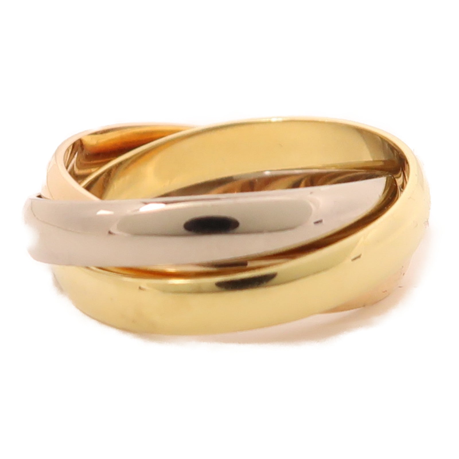 CARTIER 18K金/白金/玫瑰金Trinity Ring戒指US#4.5