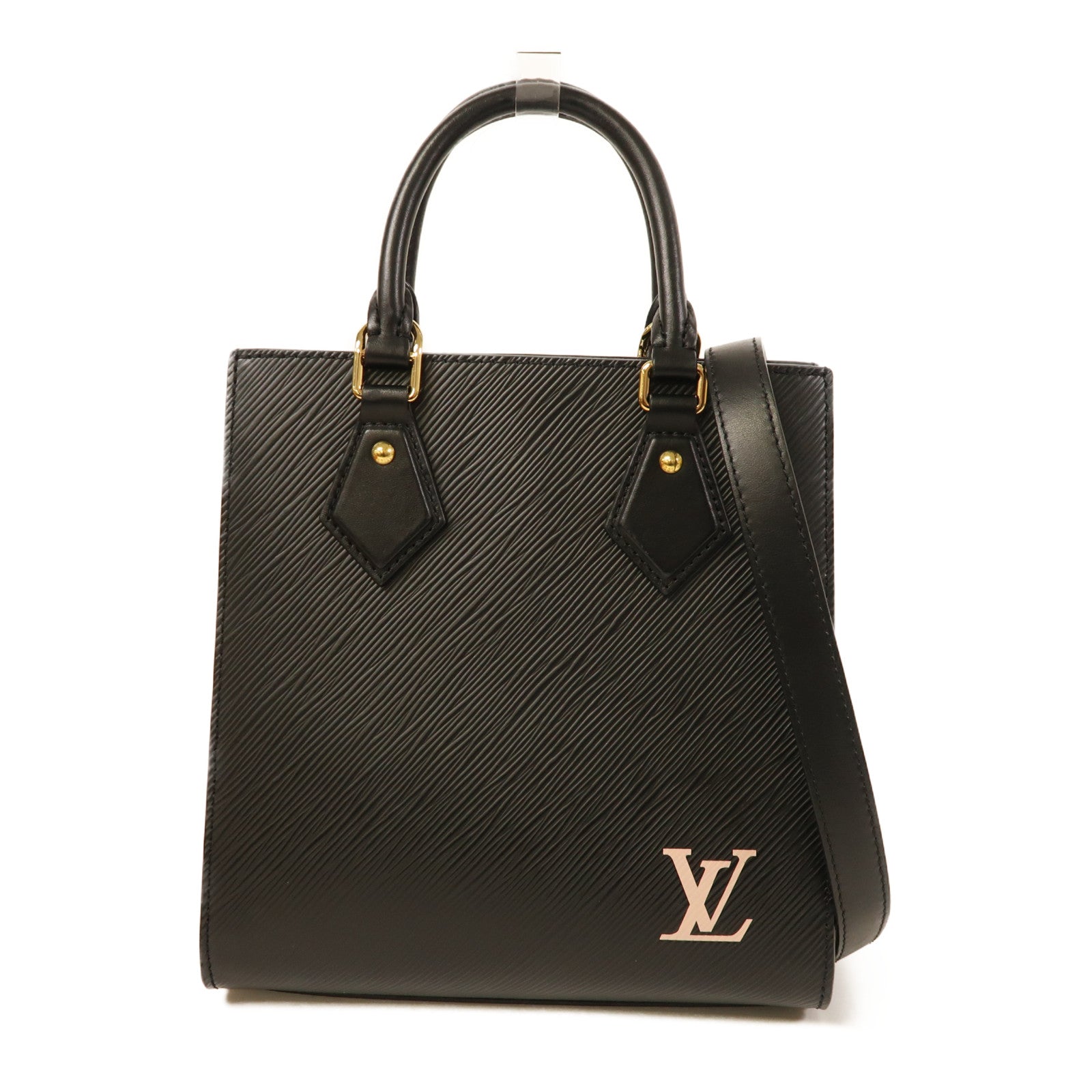 LOUIS VUITTON LV GHW Sac Plat BB 2 Way Shoulder Bag Handbag M20958 Epi Black