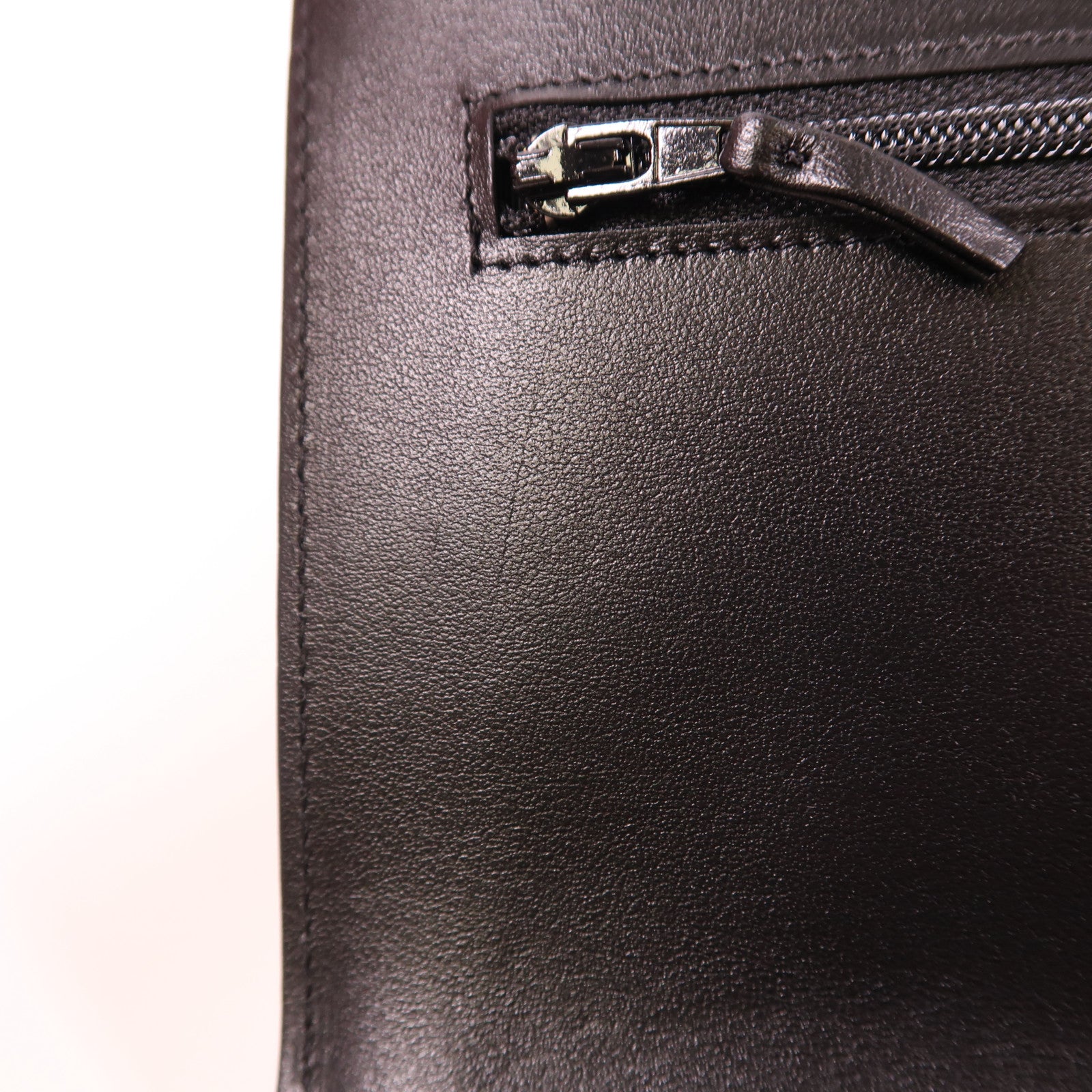 CHANEL CC SHW Boy WOC Wallet On Chain Chain Shoulder Bag Calfskin Leather Black