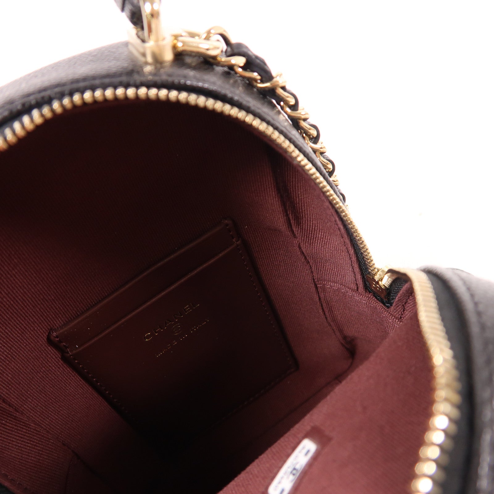 CHANEL 牛皮皮革24C Mini Backpack金扣背包