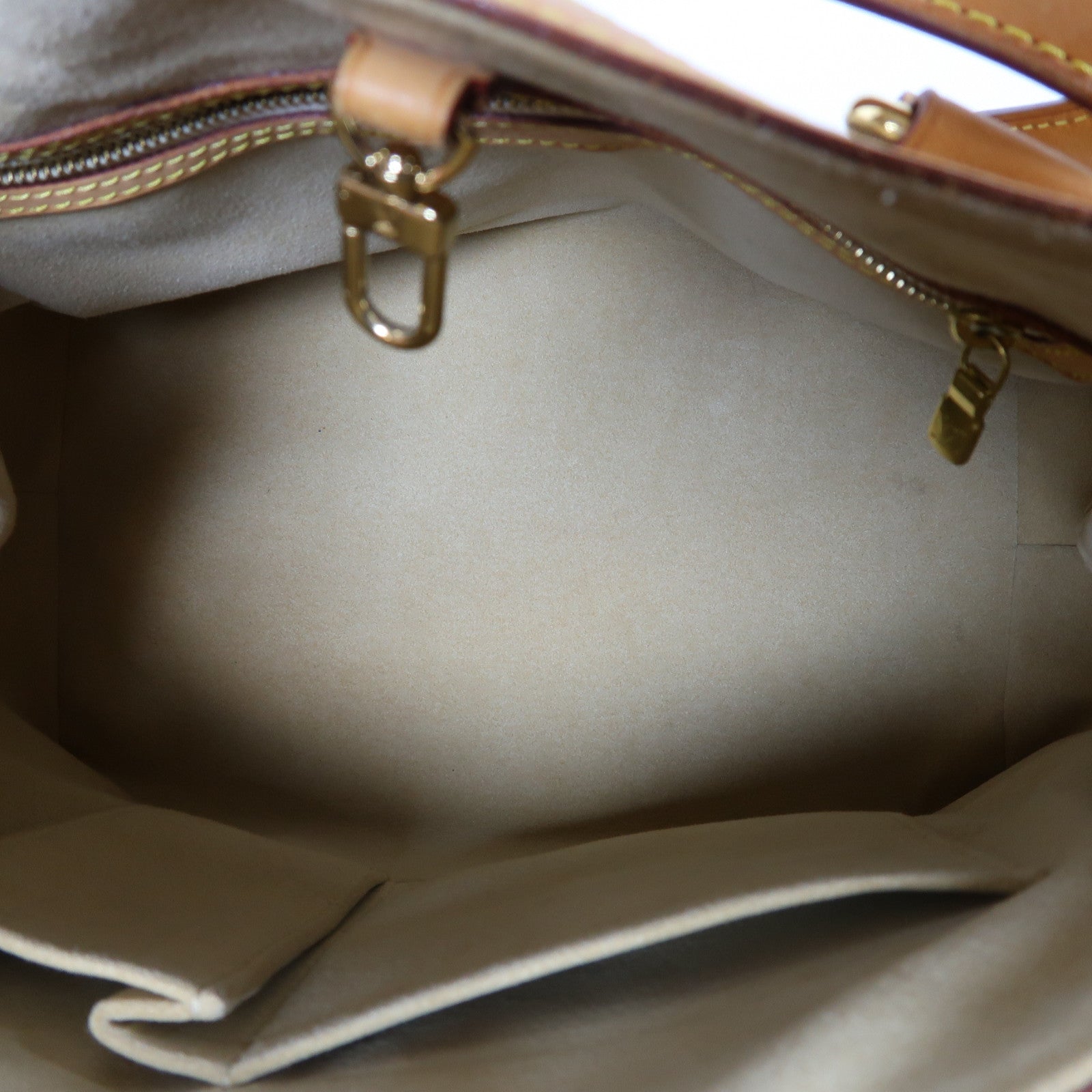 LOUIS VUITTON 【激減優惠】Damier Azur Hampstead PM金扣手挽袋白色