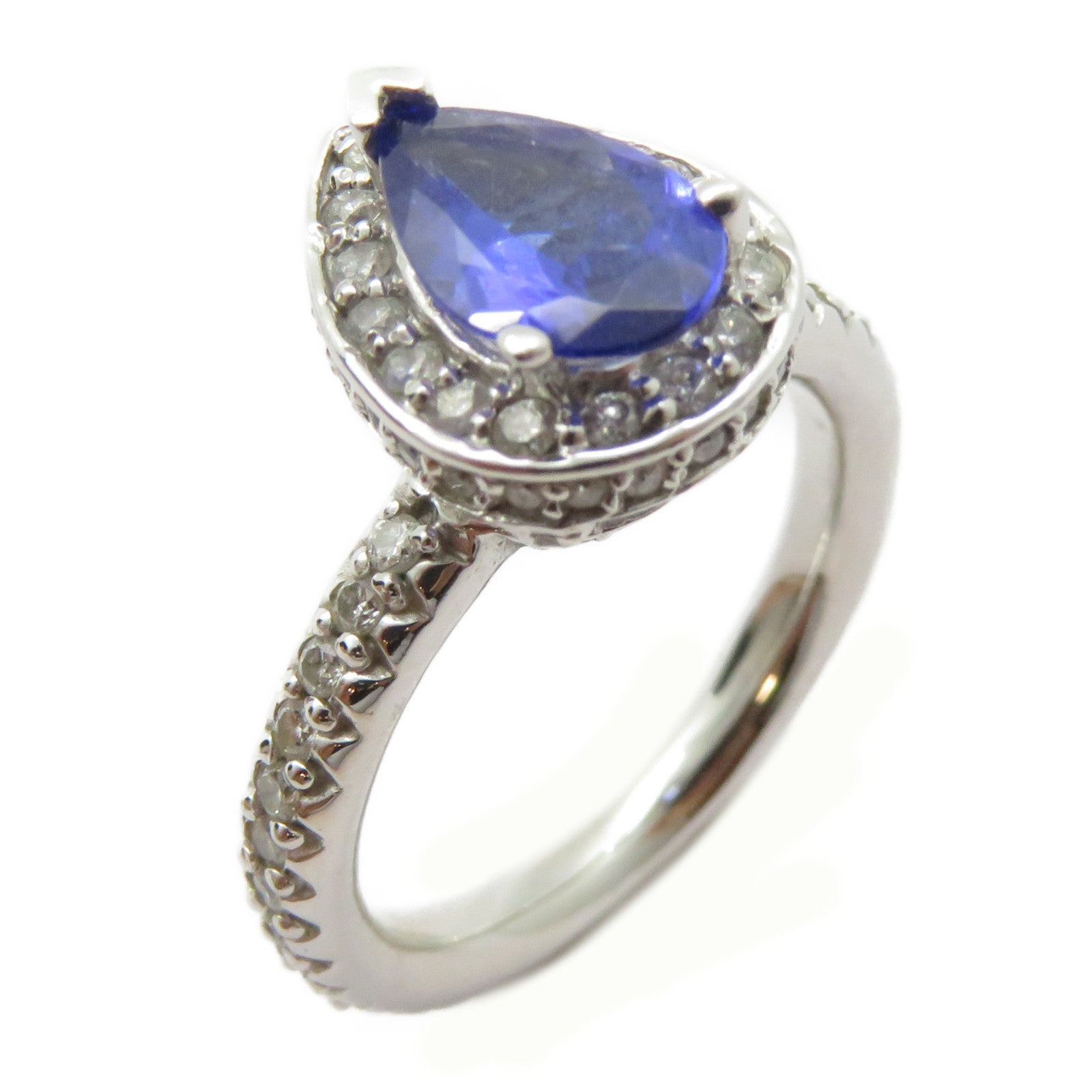 JEWELRY (PRICE DOWN) Tanzanite Ring 14K White Gold US#5.5