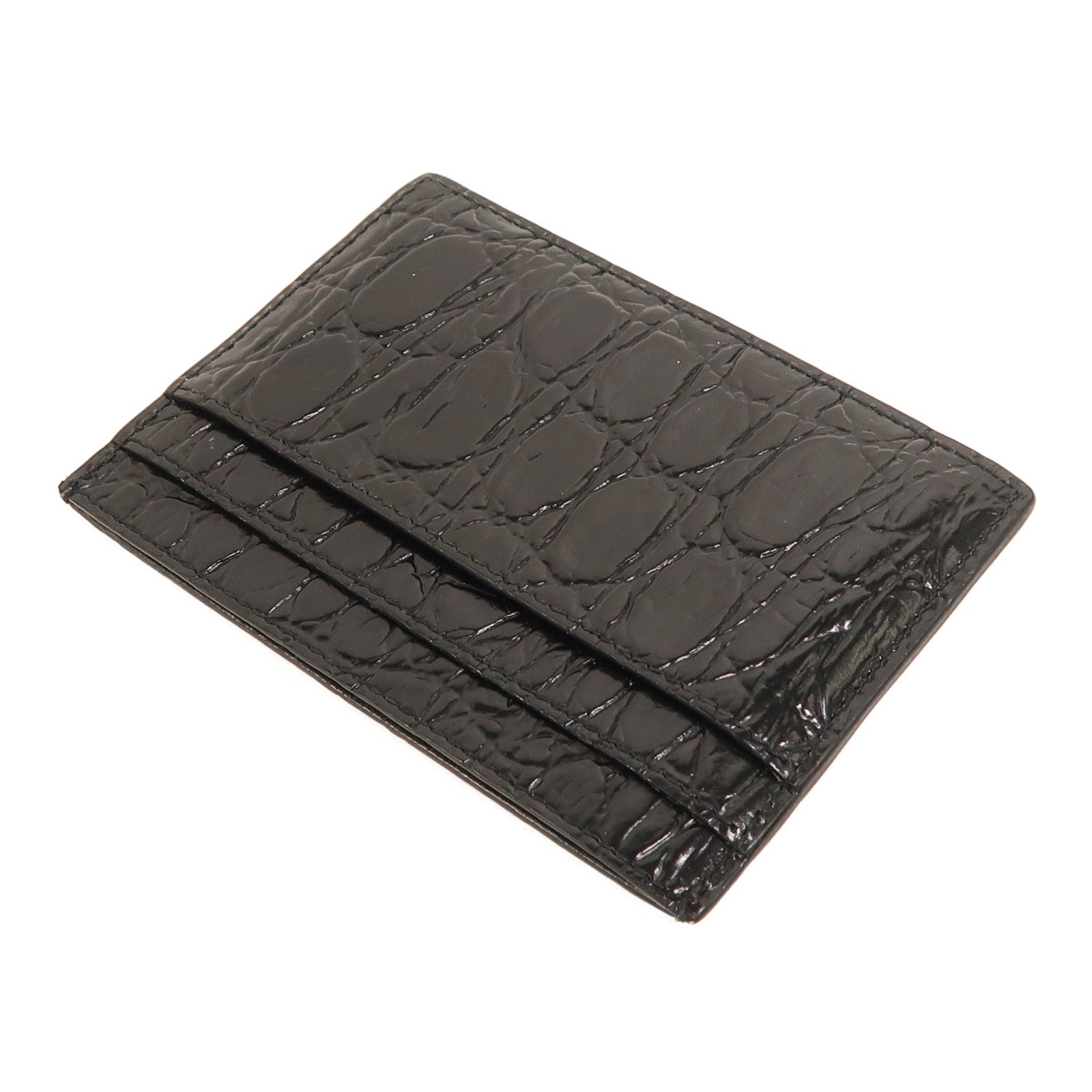 SAINT LAURENT 牛皮皮革Card Case金扣卡片套