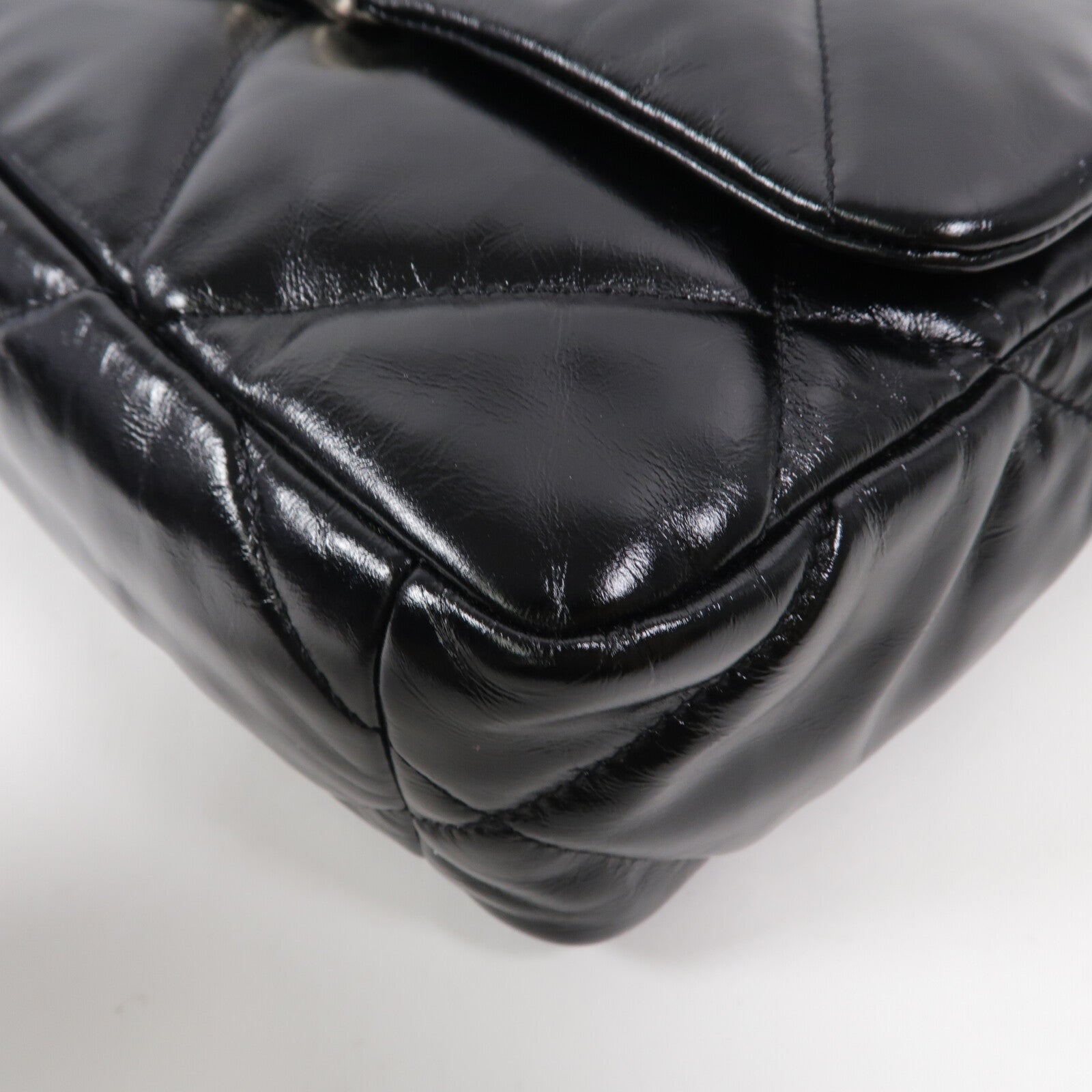 CHANEL 牛皮皮革Chanel 19 Small鏈帶手挽肩背兩用袋