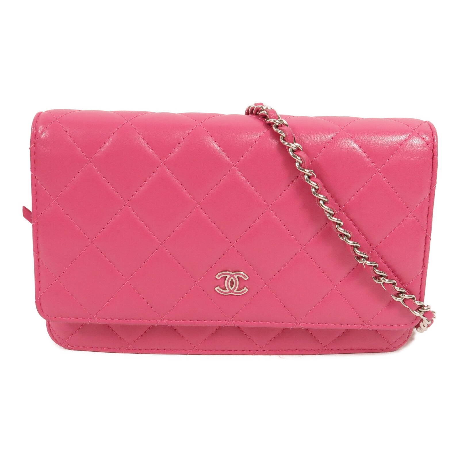 CHANEL 羊皮皮革WOC Wallet On Chain鏈帶肩背袋