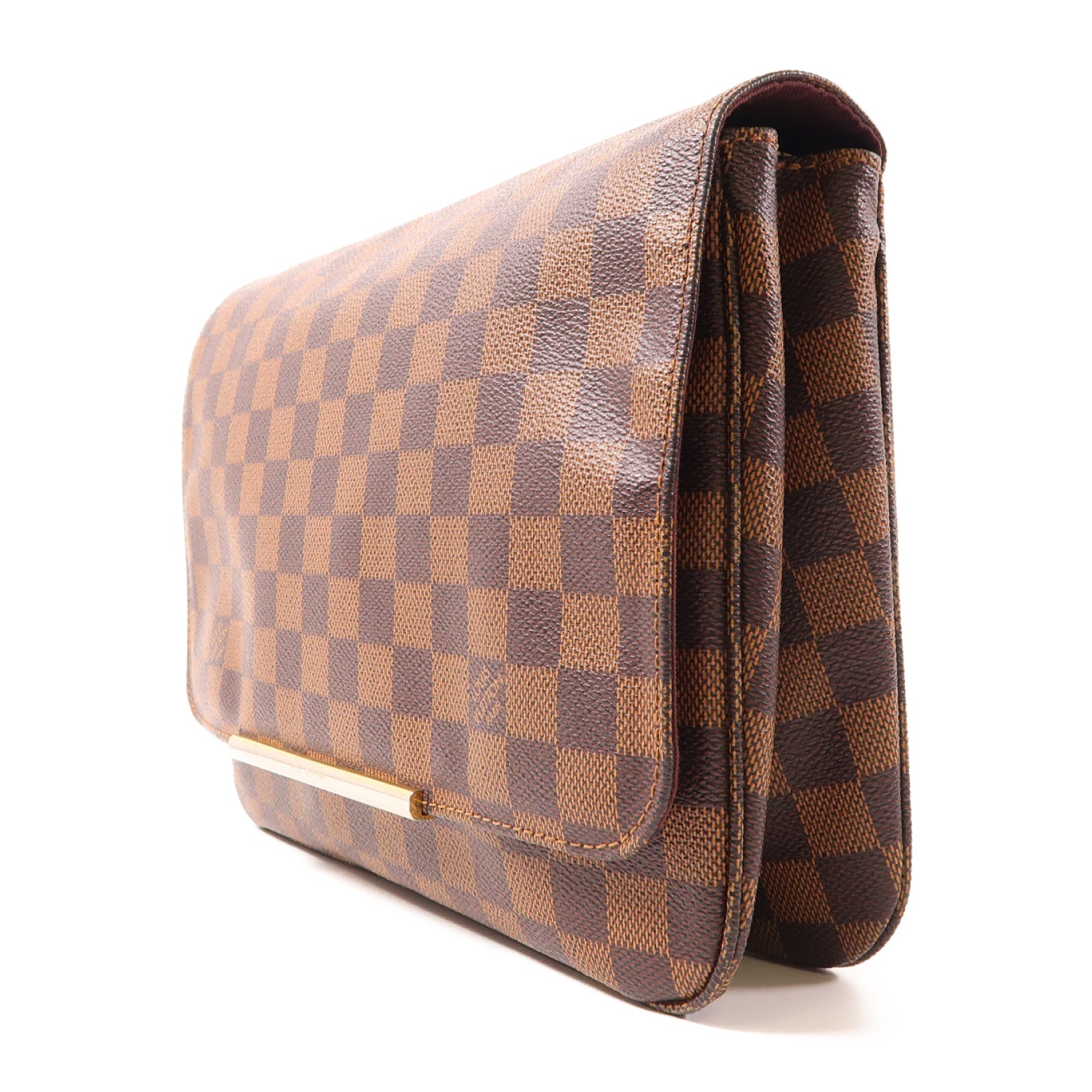 LOUIS VUITTON Damier Hoxton GM金扣肩背袋啡色