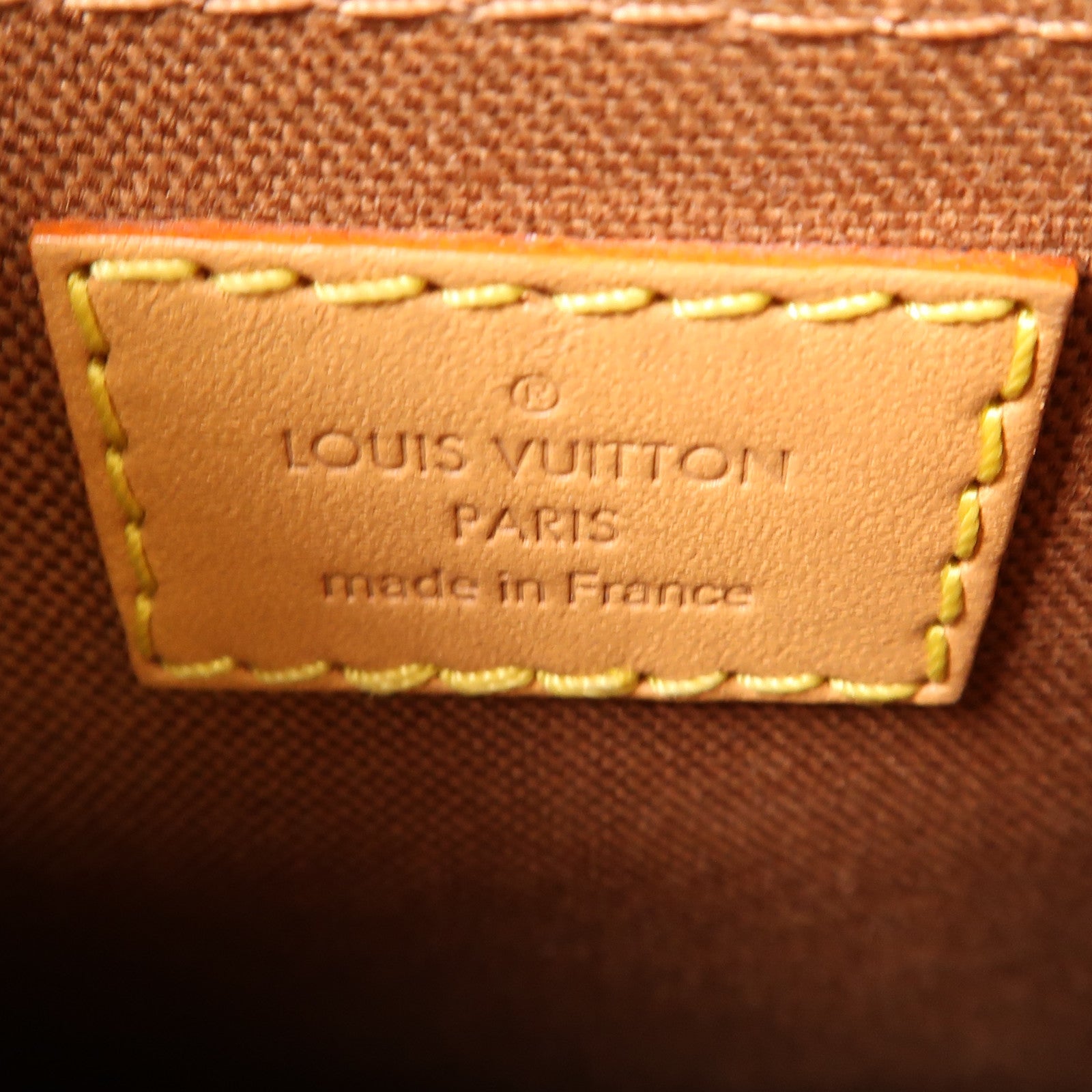 LOUIS VUITTON LV GHW Petit Sac Plat 2 Way Shoulder Bag M81295 Monogram Brown