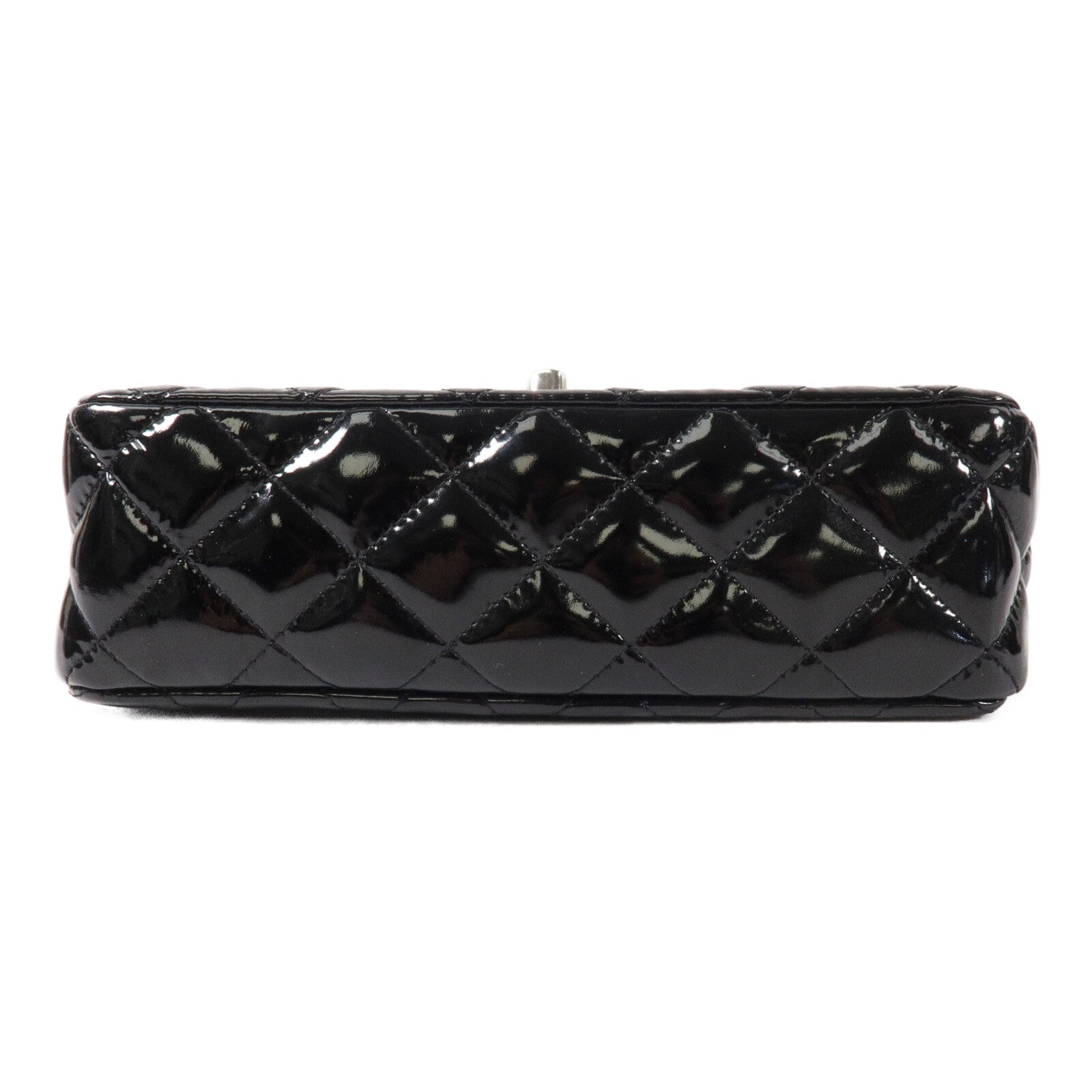 CHANEL 漆皮皮革Mini Classic 20鏈帶肩背袋