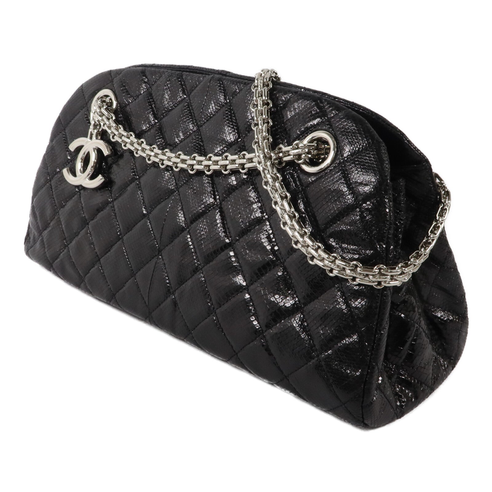 CHANEL 牛皮皮革Mademoiselle Bowling Shoulder Bag肩背袋