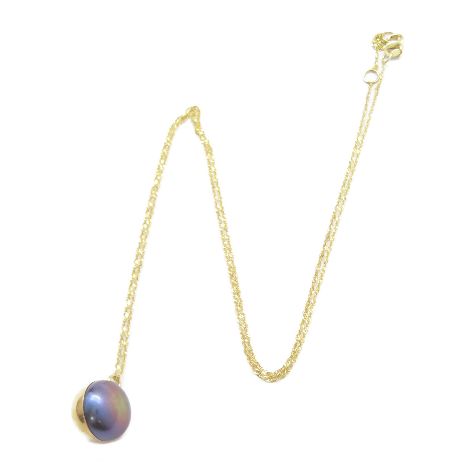 JEWELRY 14K黄金Necklace珍珠項鍊紫色