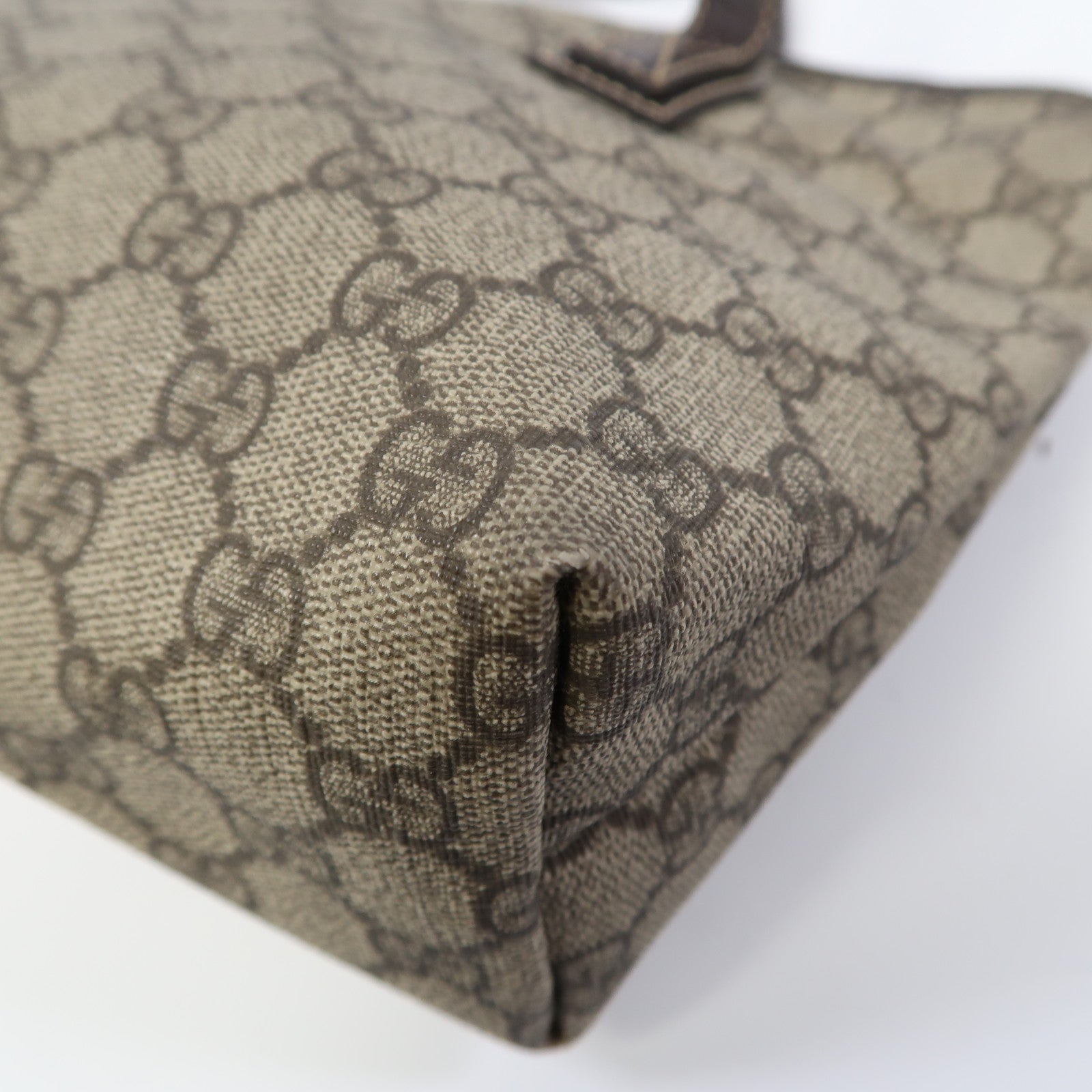 GUCCI 塗層帆布Tote Bag肩背袋啡色