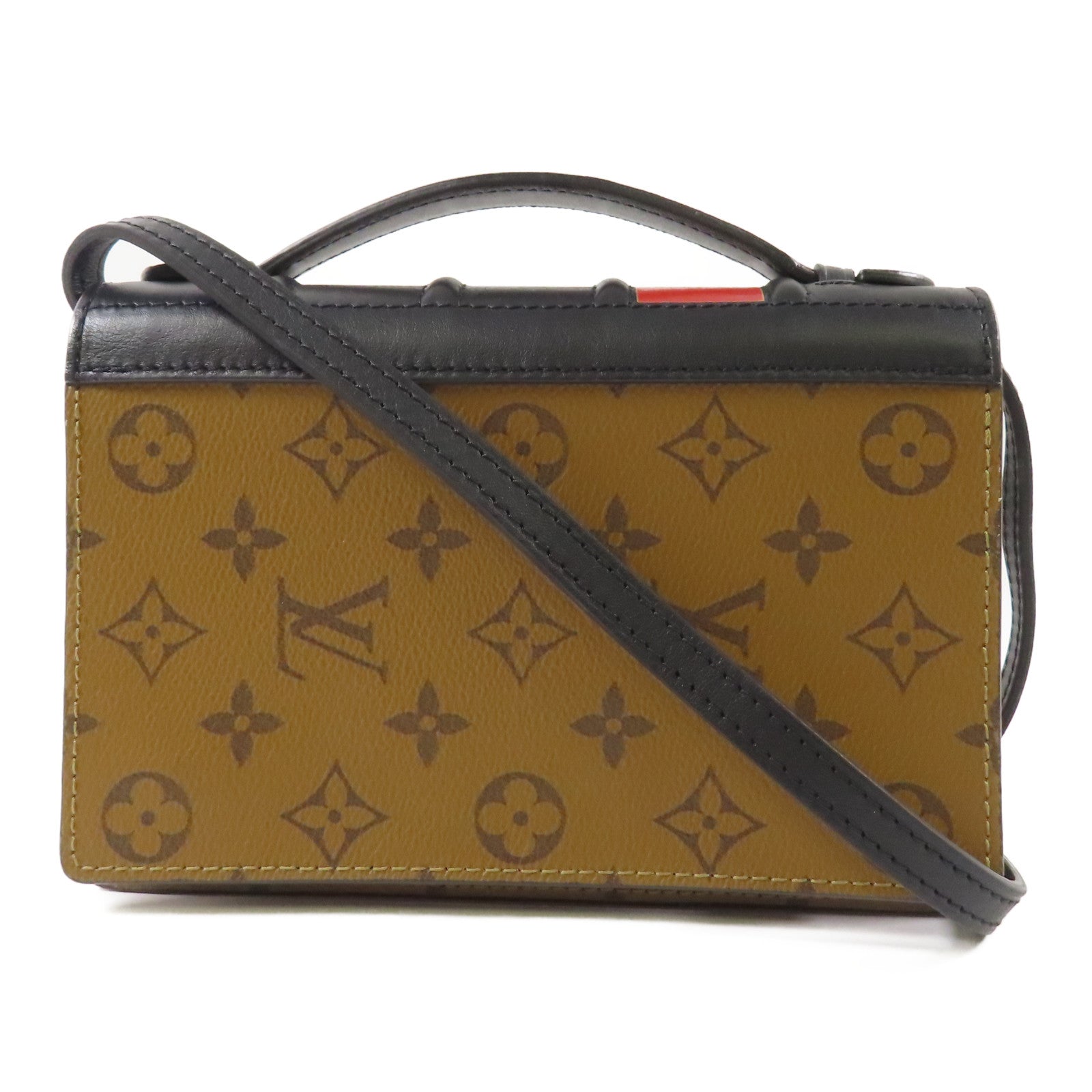 LOUIS VUITTON 【激減優惠】Monogram Reverse Book Chain Wallet金扣肩背袋