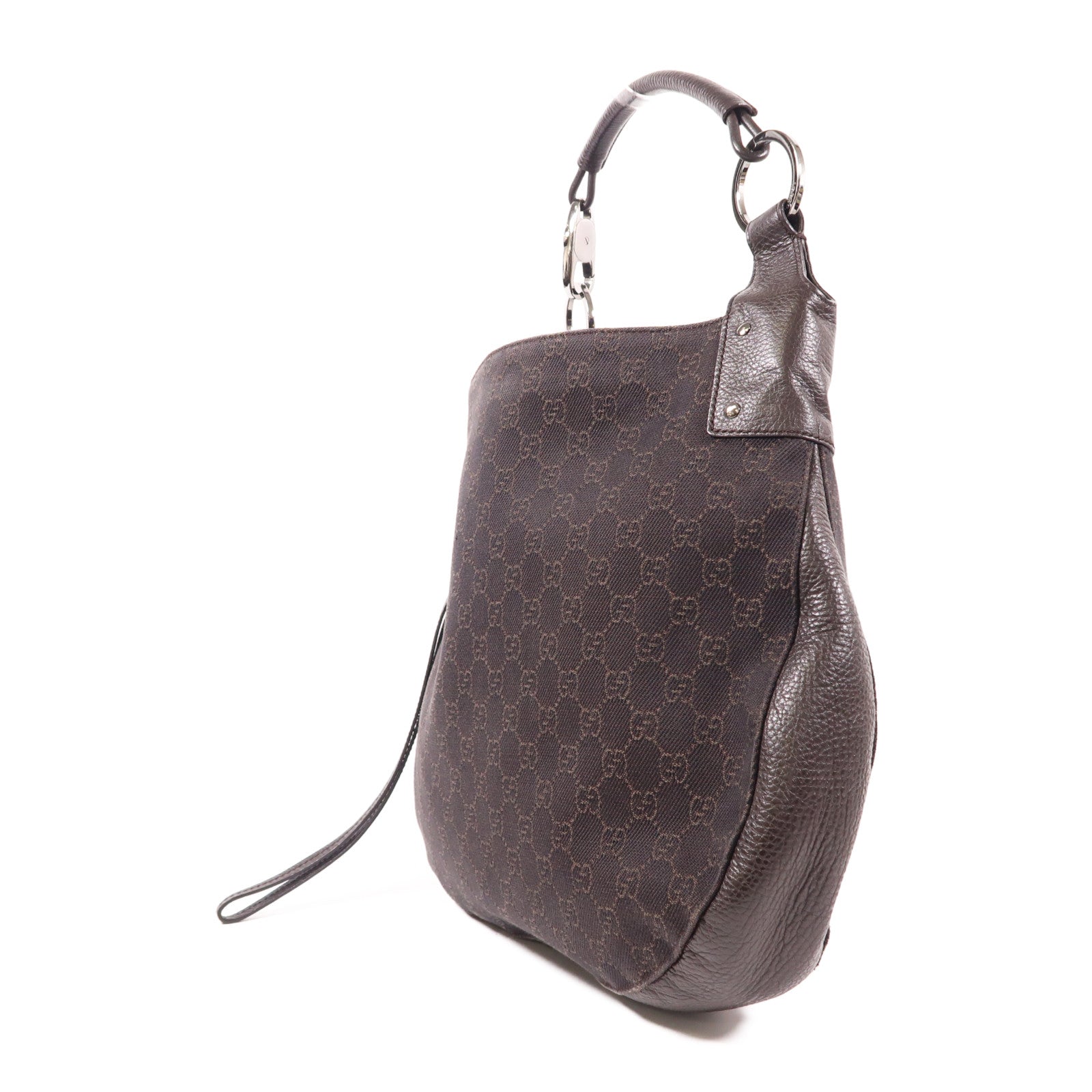 GUCCI GG SHW Shoulder Bag 179777 Canvas Brown