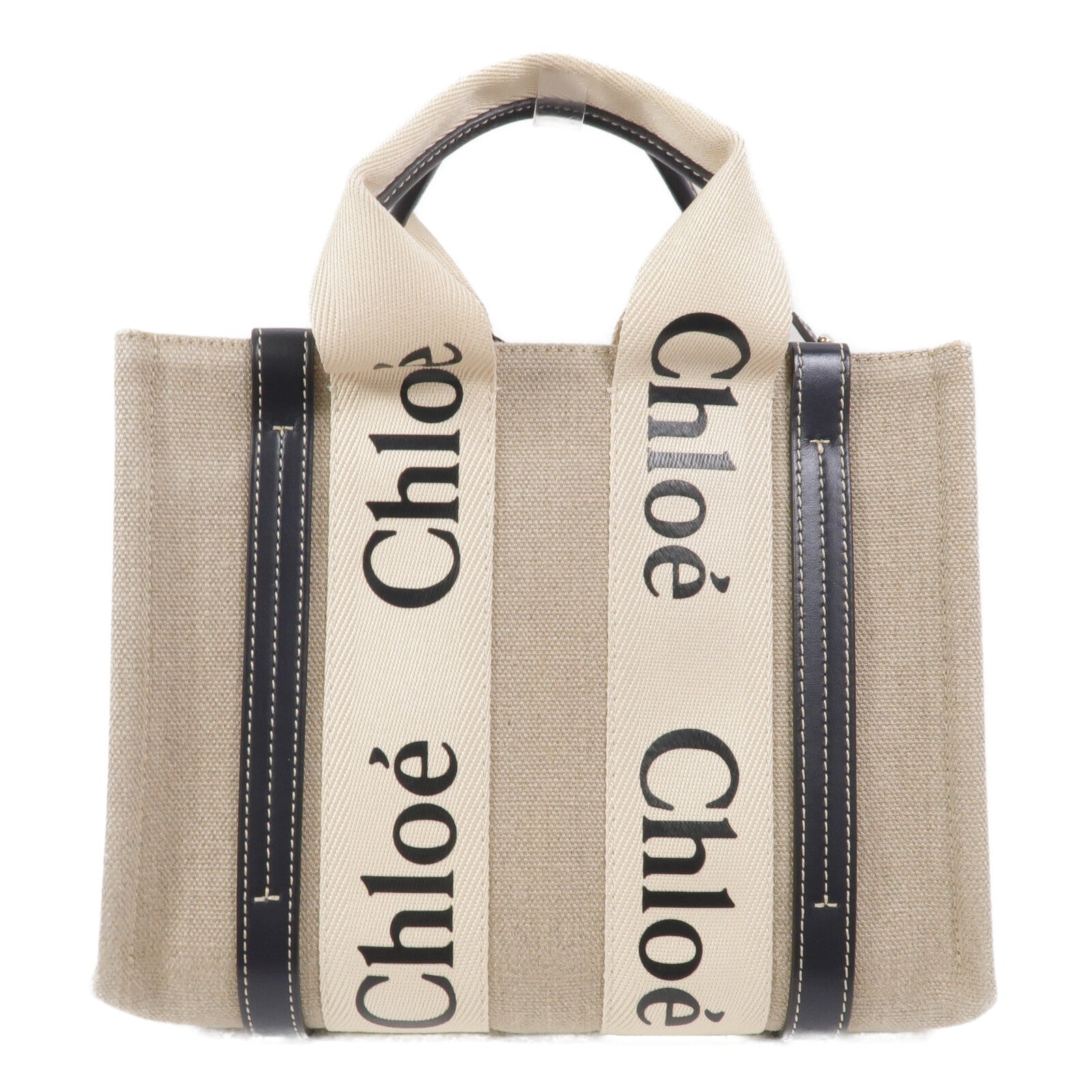 Chloe 帆布Small Woody手挽肩背兩用袋