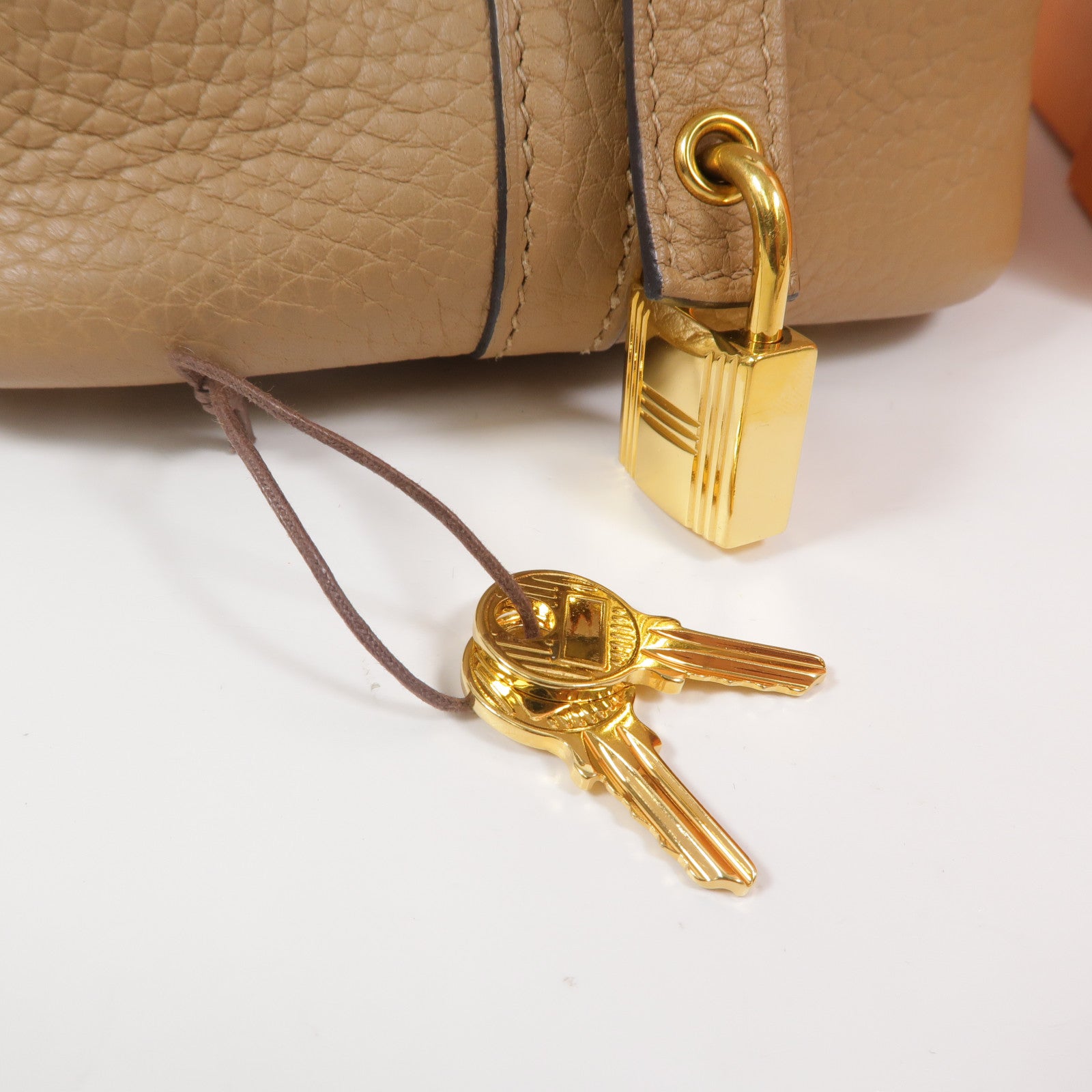 HERMES Clemence皮革Picotin PM手挽袋Chai