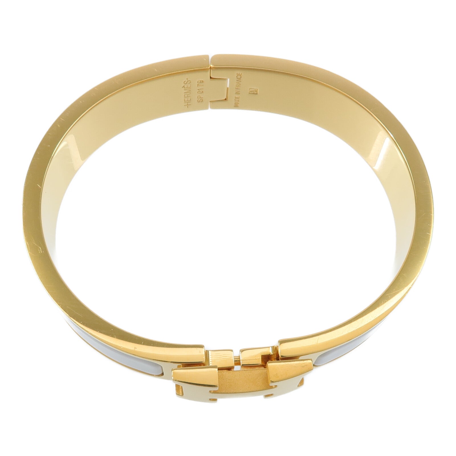 HERMES 金屬/琺瑯Clic H Bracelet手鐲