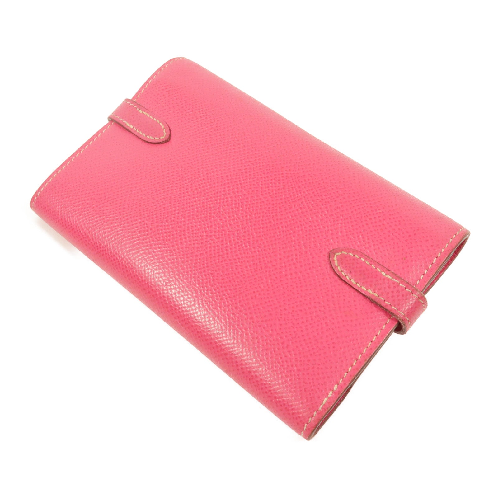 HERMES Epsom皮革Kelly Compact Wallet長錢包Rose Tyrien