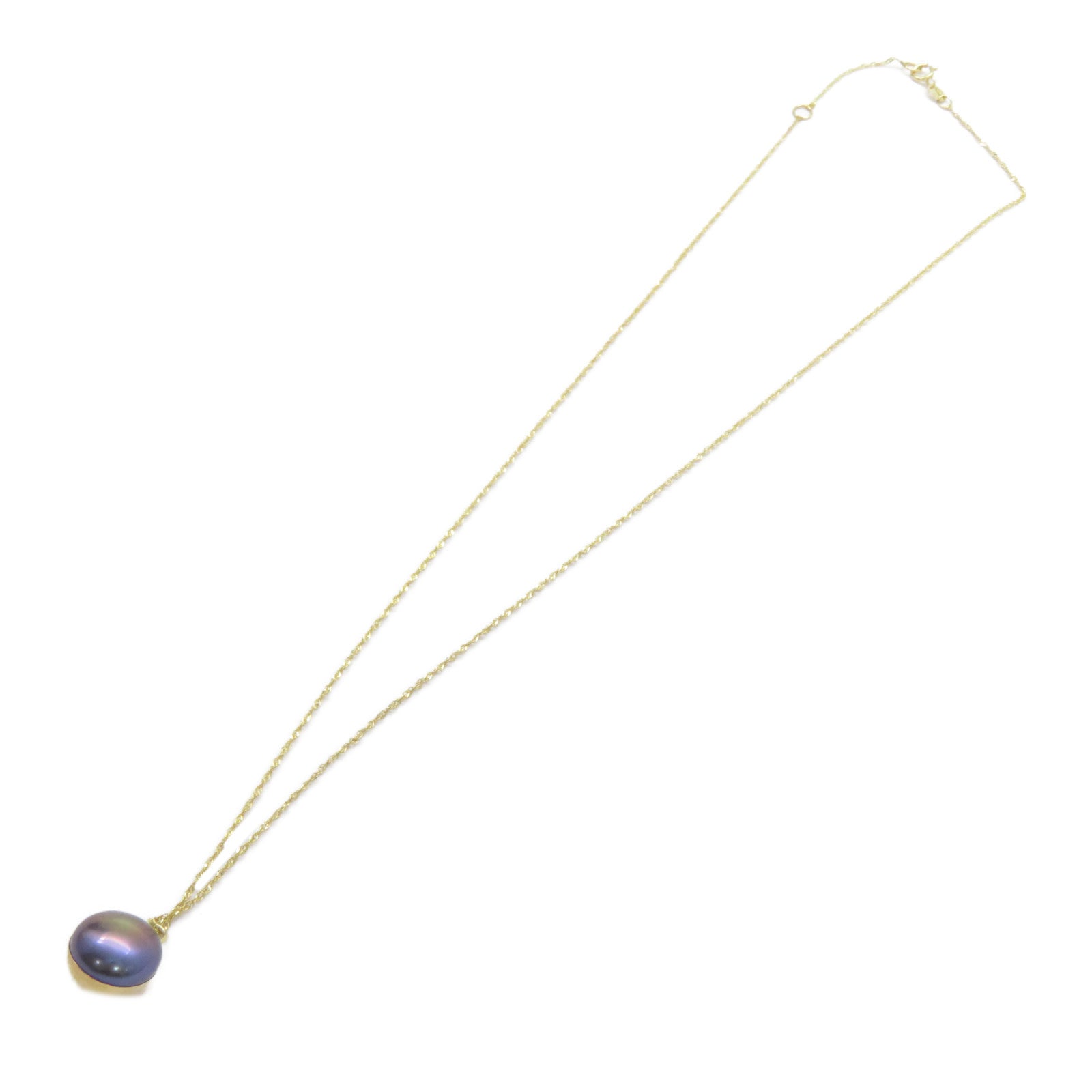 JEWELRY 14K黄金Necklace珍珠項鍊紫色