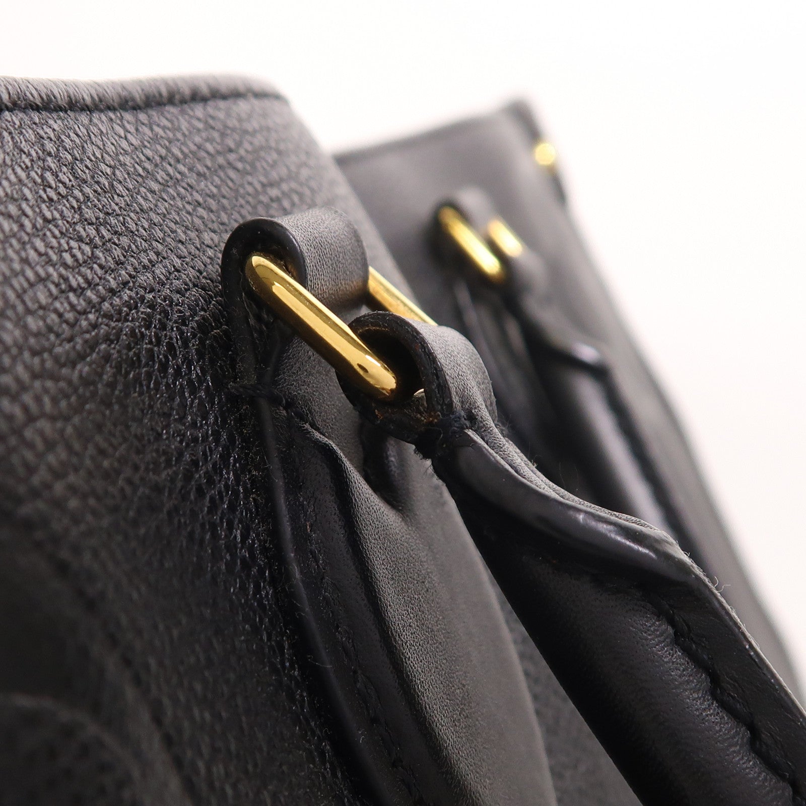 LOUIS VUITTON Monogram Empreinte On The Go GM金扣手挽肩背兩用袋