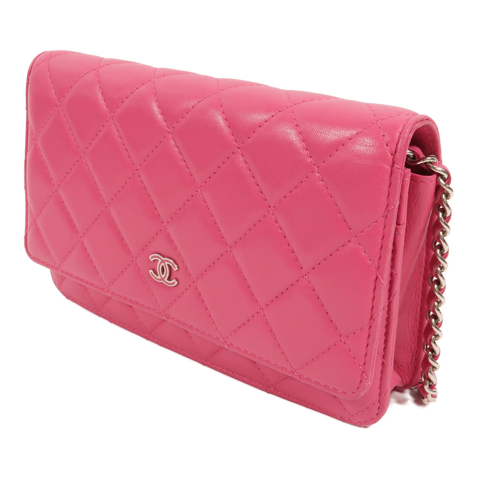 CHANEL 羊皮皮革WOC Wallet On Chain鏈帶肩背袋
