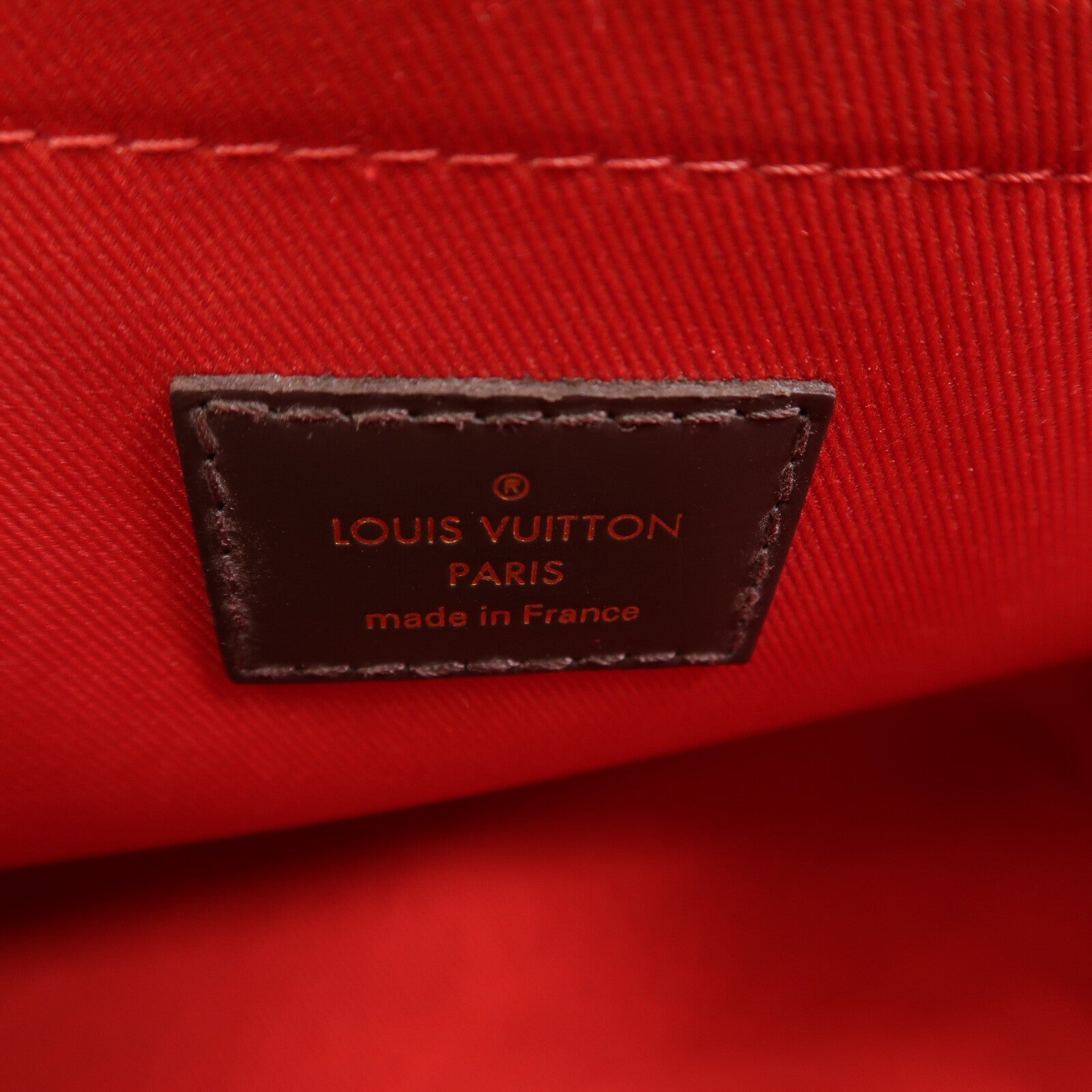 LOUIS VUITTON Damier Croisette金扣手挽肩背兩用袋