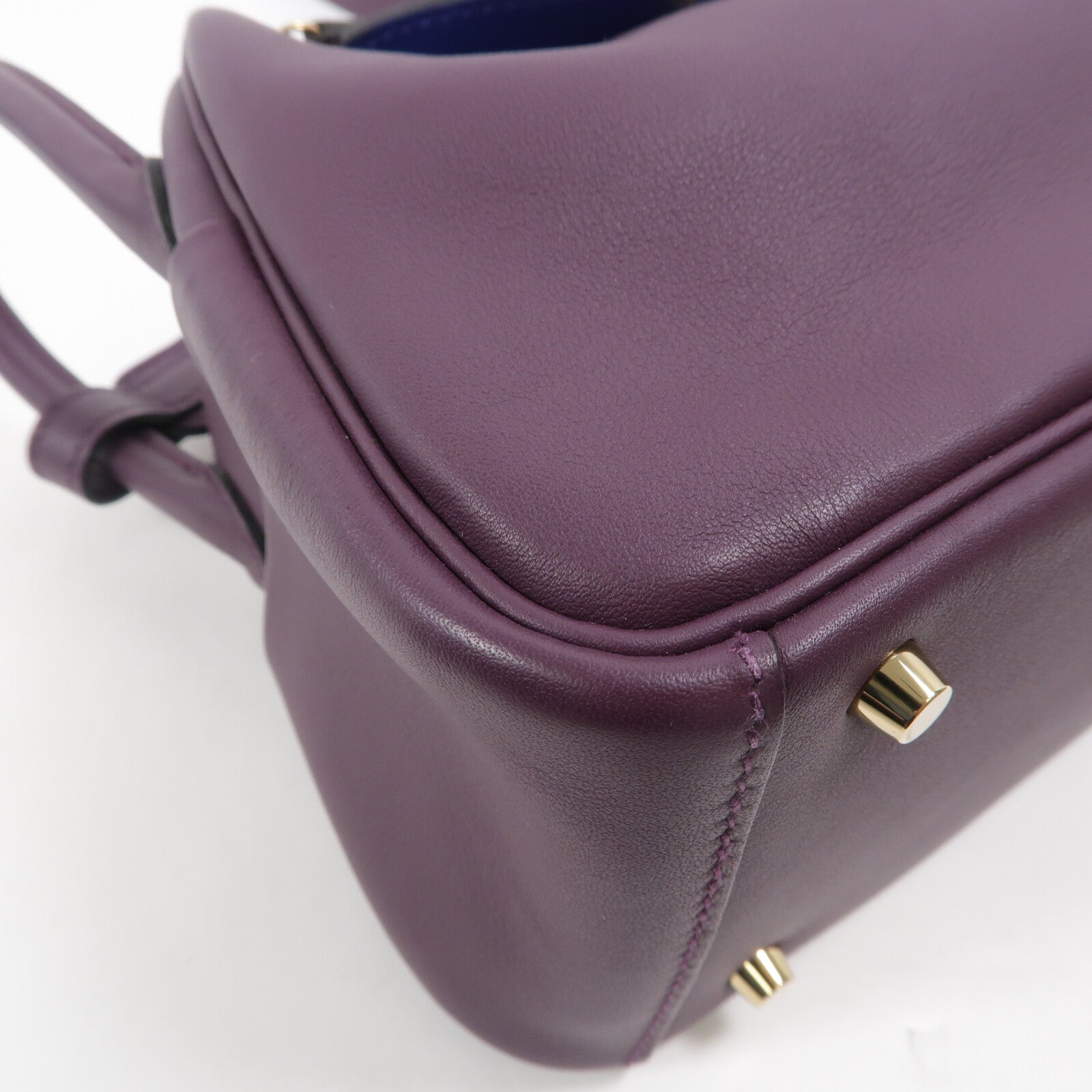 HERMES Swift皮革Mini Lindy金扣手挽肩背兩用袋Anemone