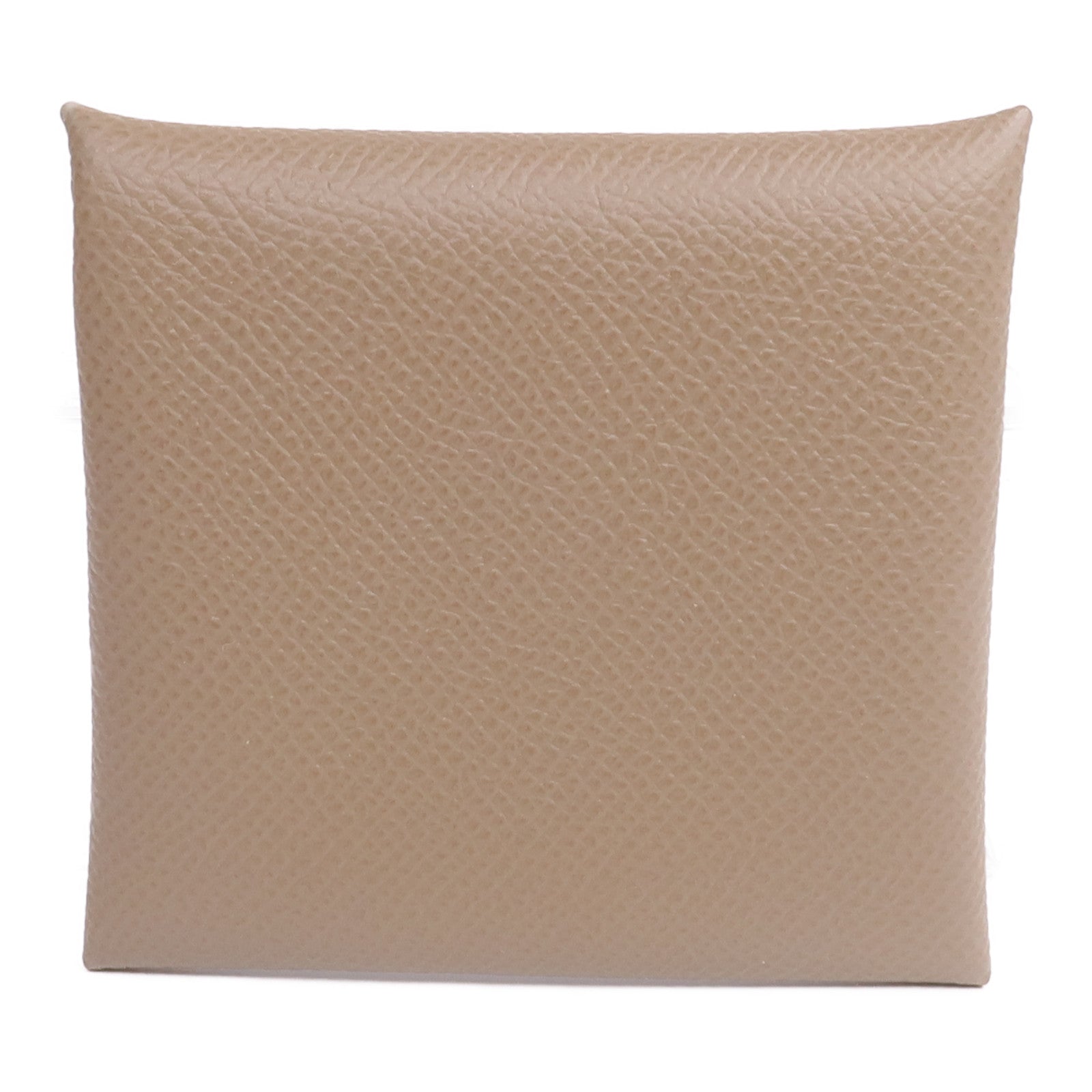 HERMES Epsom皮革Bastia零錢包Etoupe