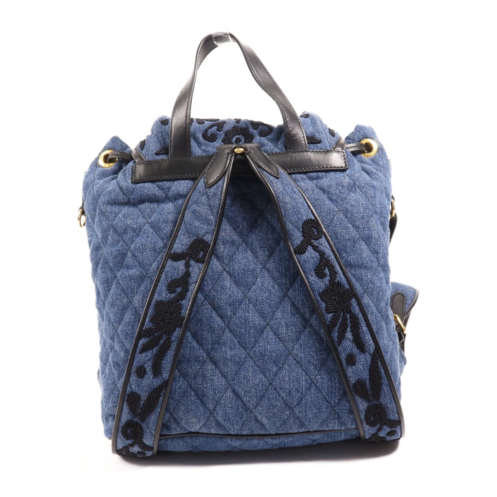 PRADA 帆布Backpack金扣背包