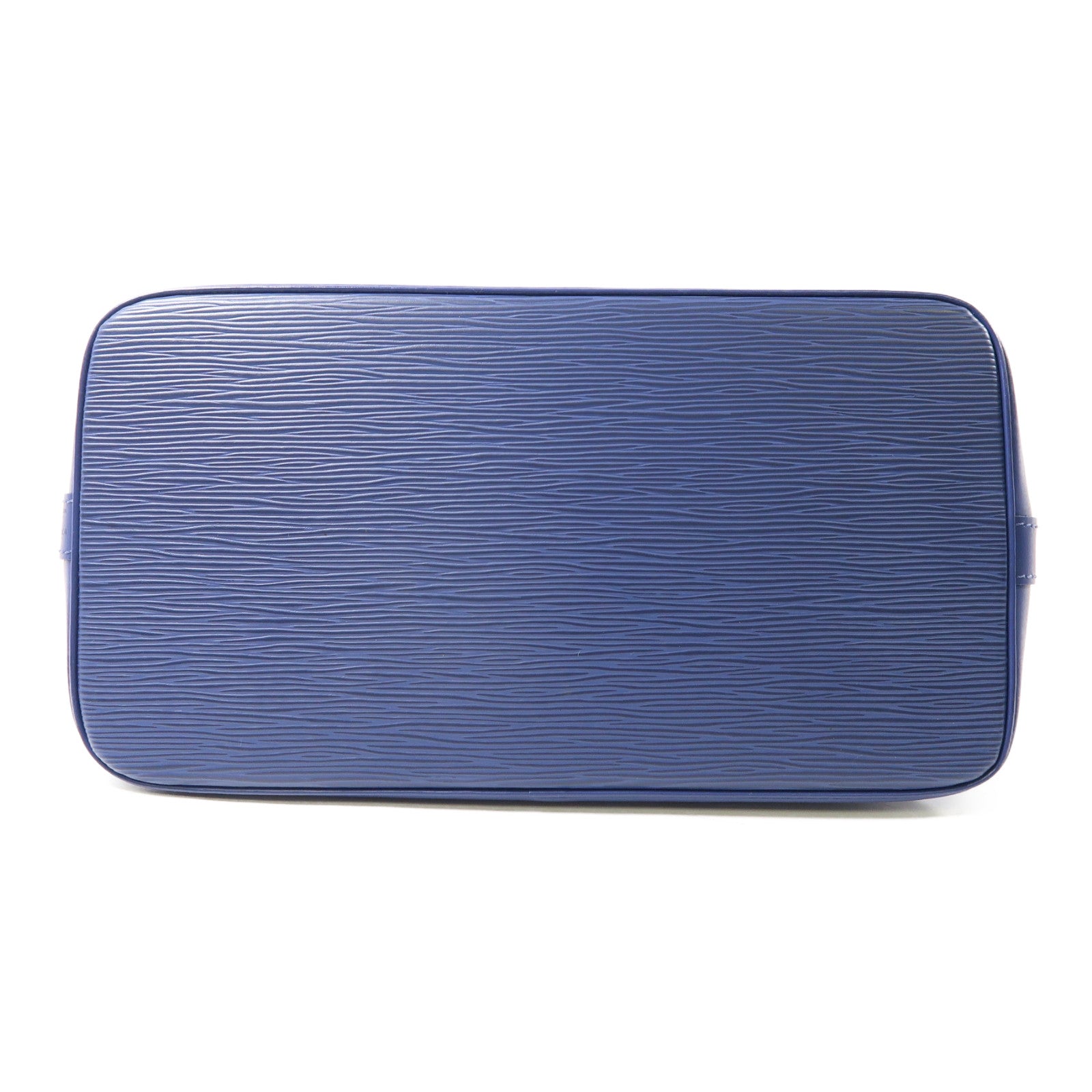 LOUIS VUITTON Epi Alma PM銀扣手挽袋藍色