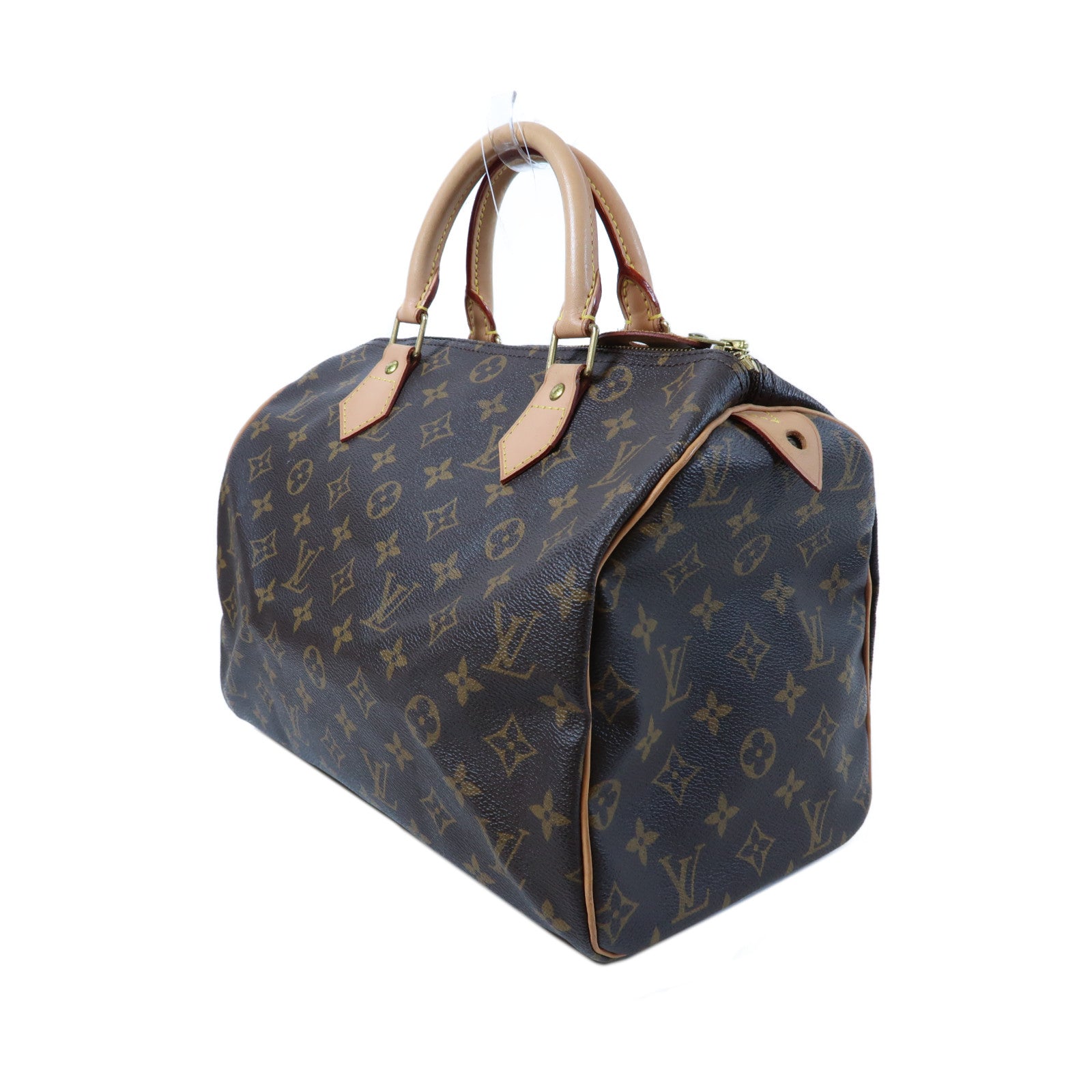 LOUIS VUITTON Monogram Speedy 30金扣手挽袋啡色