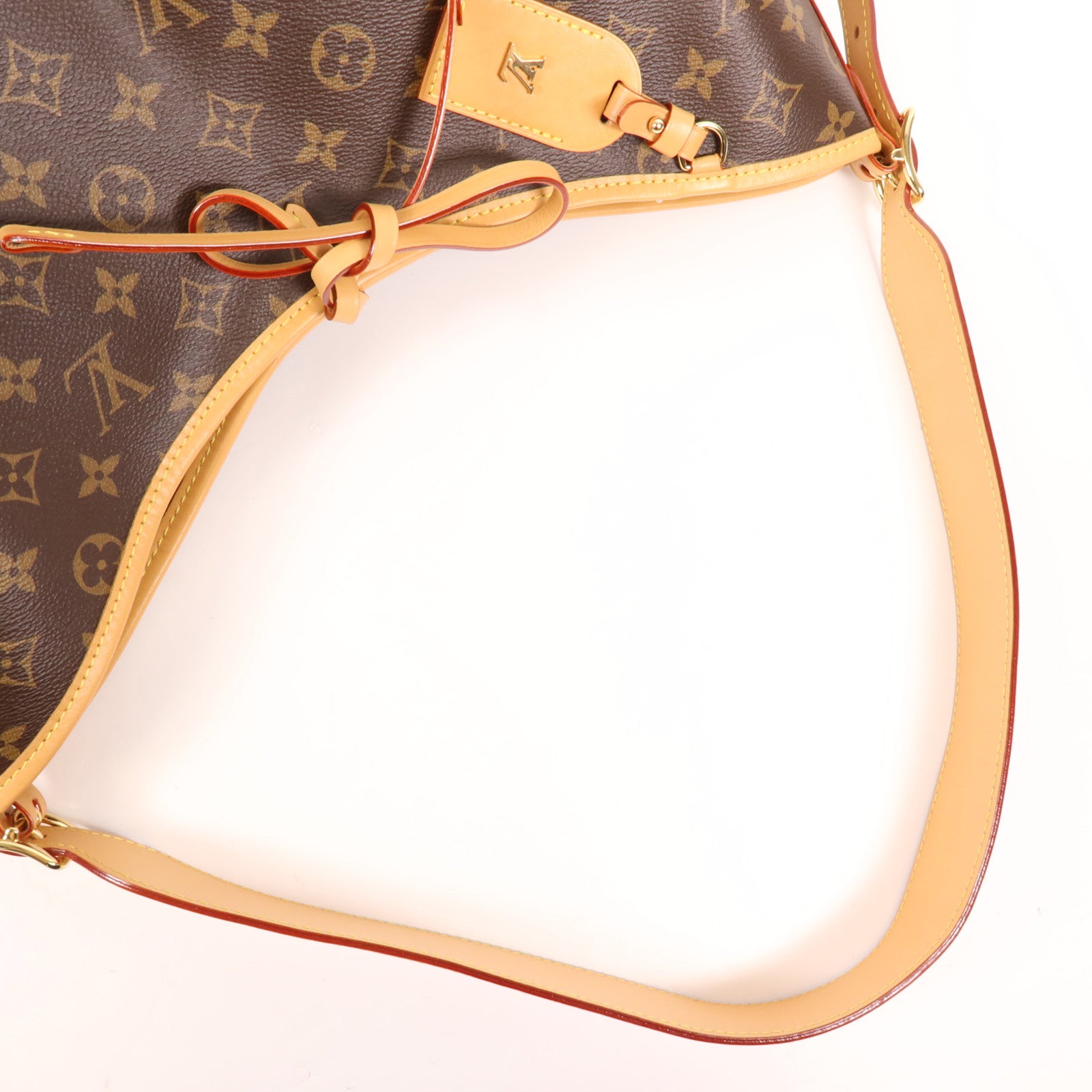 LOUIS VUITTON Monogram Carry All MM金扣肩背袋
