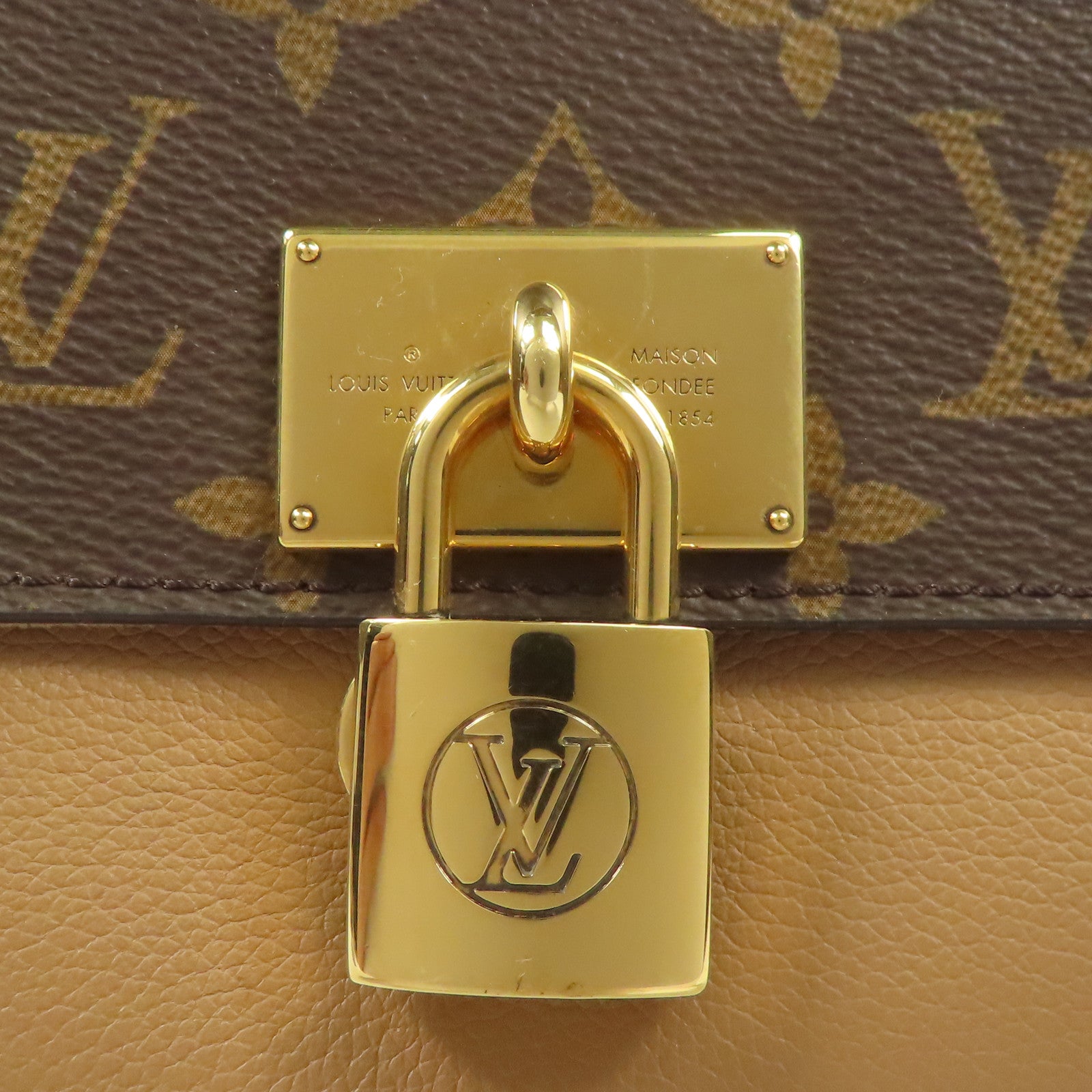 LOUIS VUITTON LV GHW Marignan 2way Shoulder Bag M44257 Monogram Brown