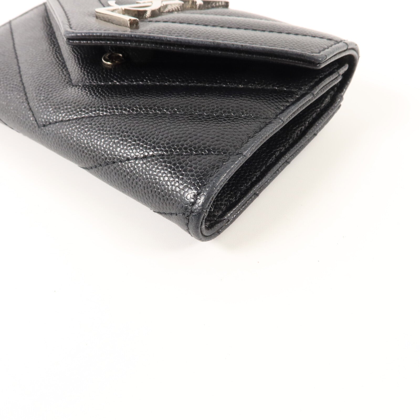 SAINT LAURENT 牛皮皮革Cassandre Matelasse Small Wallet錢包