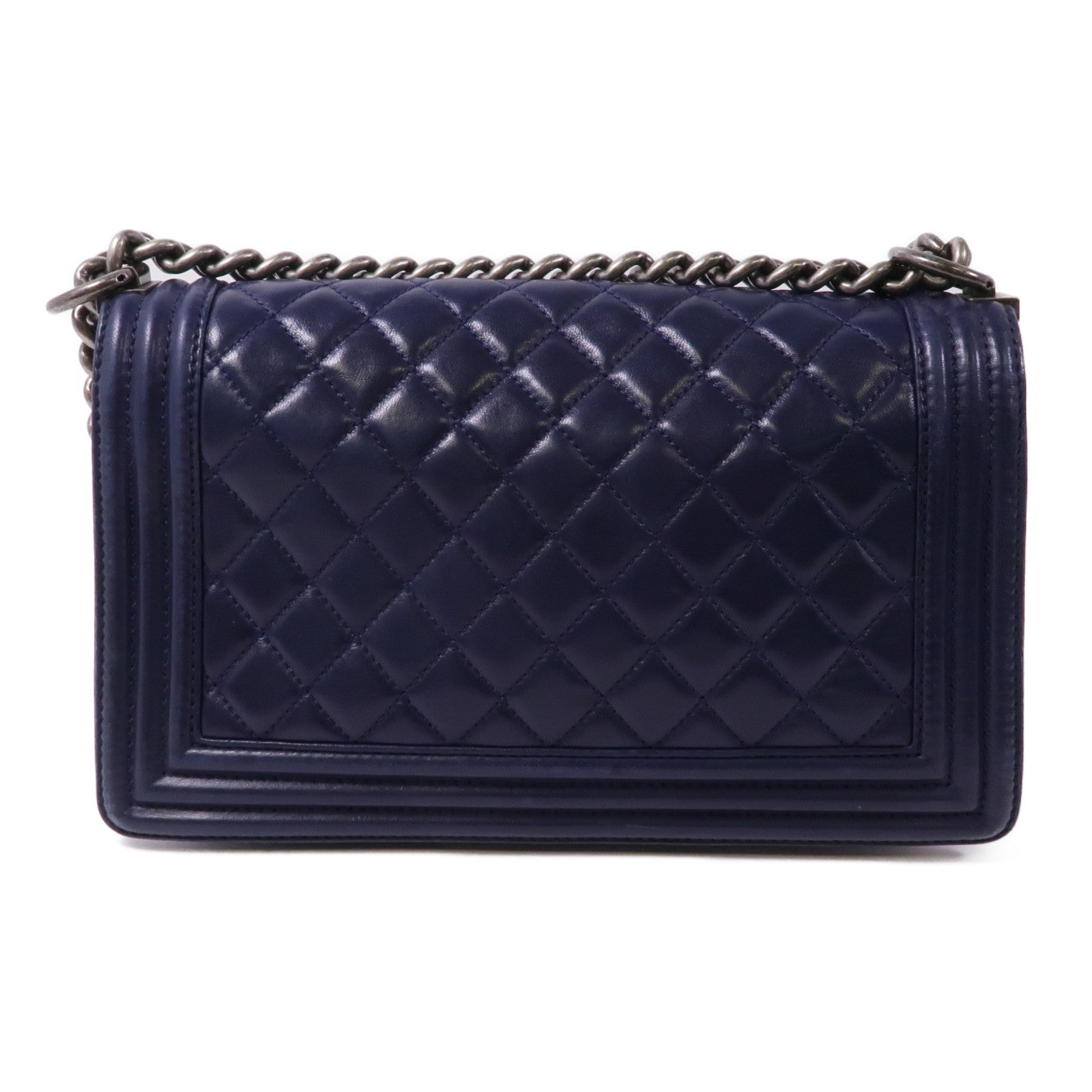 CHANEL 【激減優惠】羊皮皮革Boy 25鏈帶肩背袋