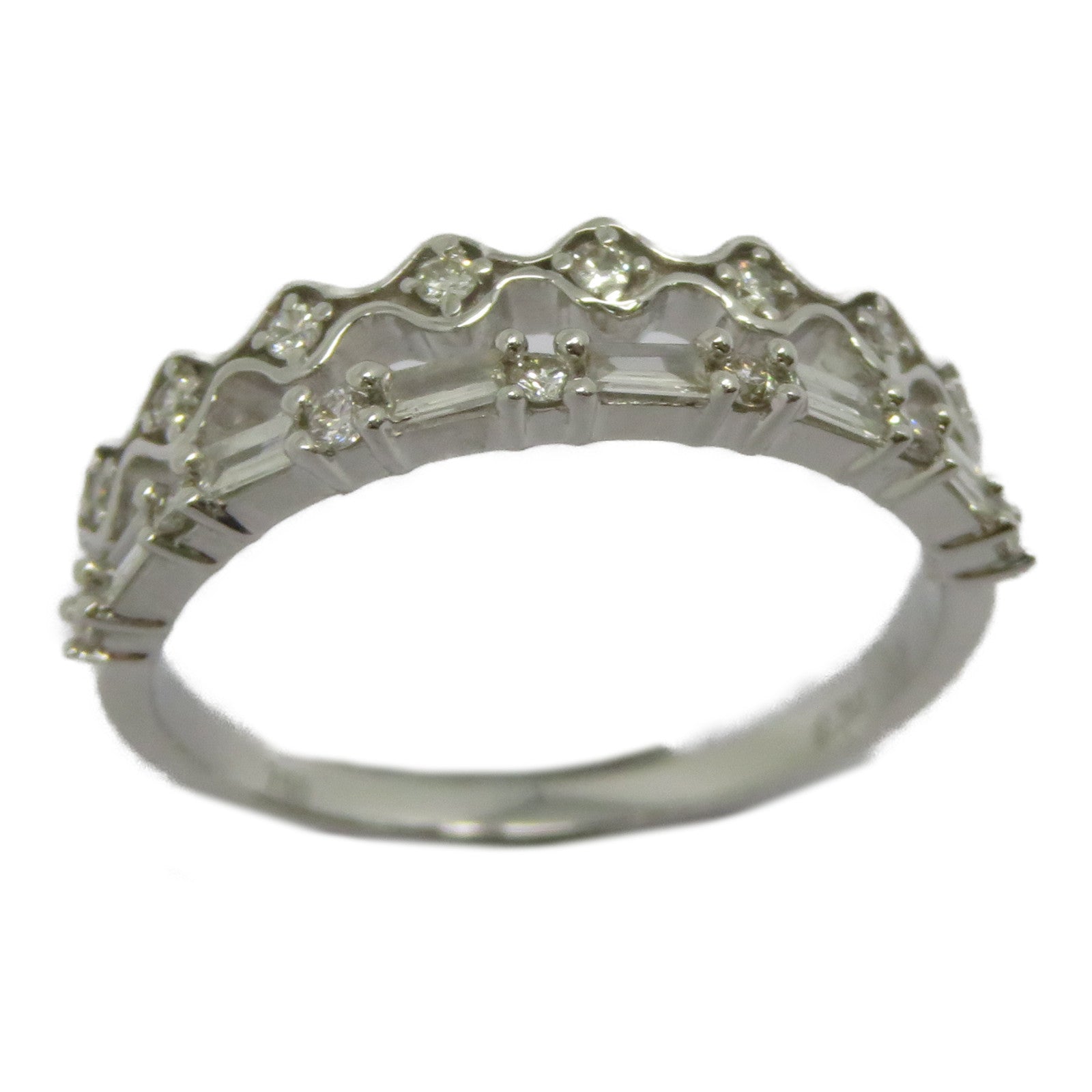 JEWELRY 【激減優惠】18K白金Diamond Ring 0.26ct鑽石戒指US#6.75銀色